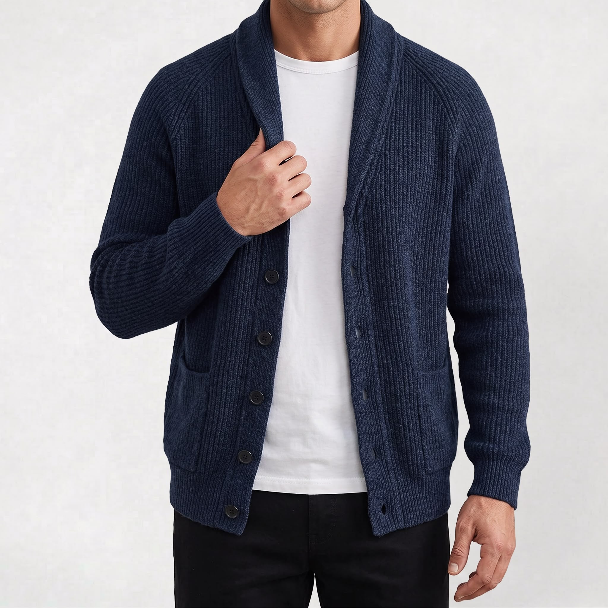 Gilet Épais à Boutons pour Homme pour l’Automne et l’Hiver