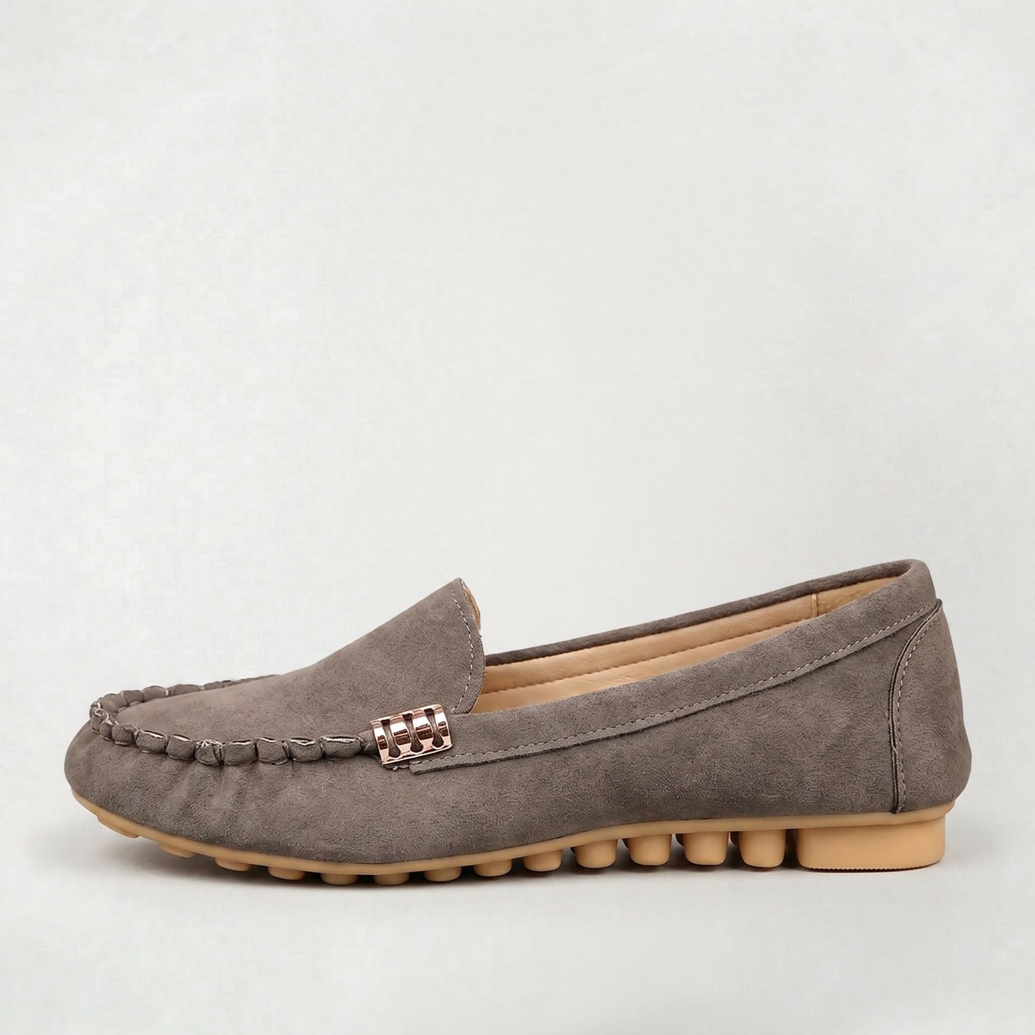 Chaussures plates décontractées pour femme à bout rond, confortables pour la marche