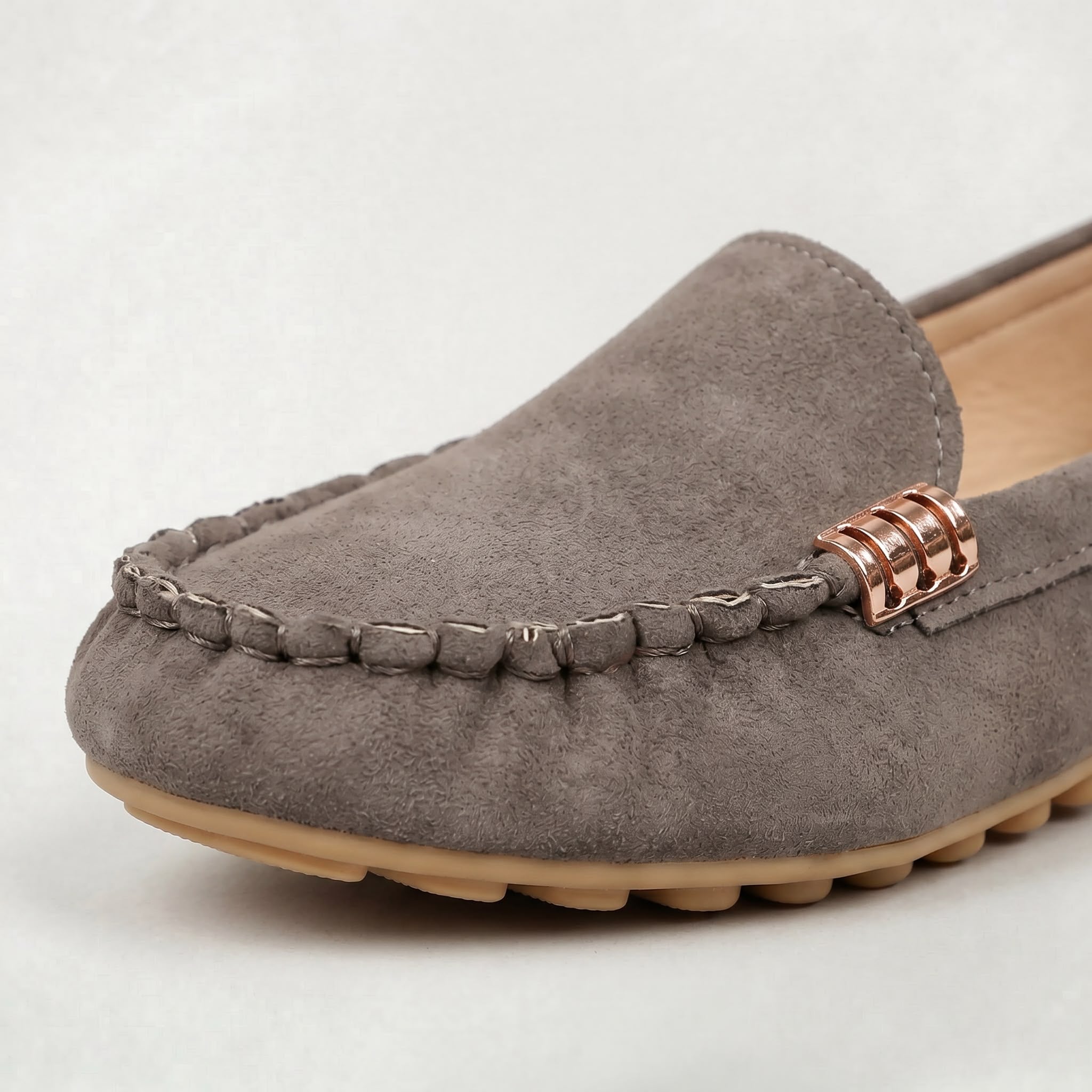Chaussures plates décontractées pour femme à bout rond, confortables pour la marche