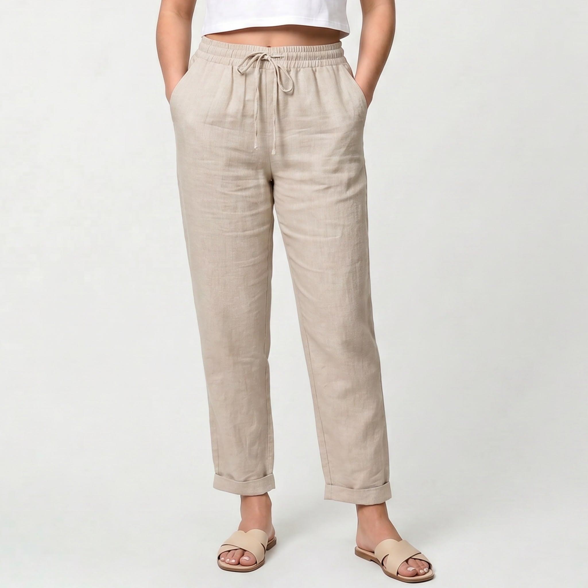 Pantalon d’été décontracté élégant femmes – léger, respirant, confortable