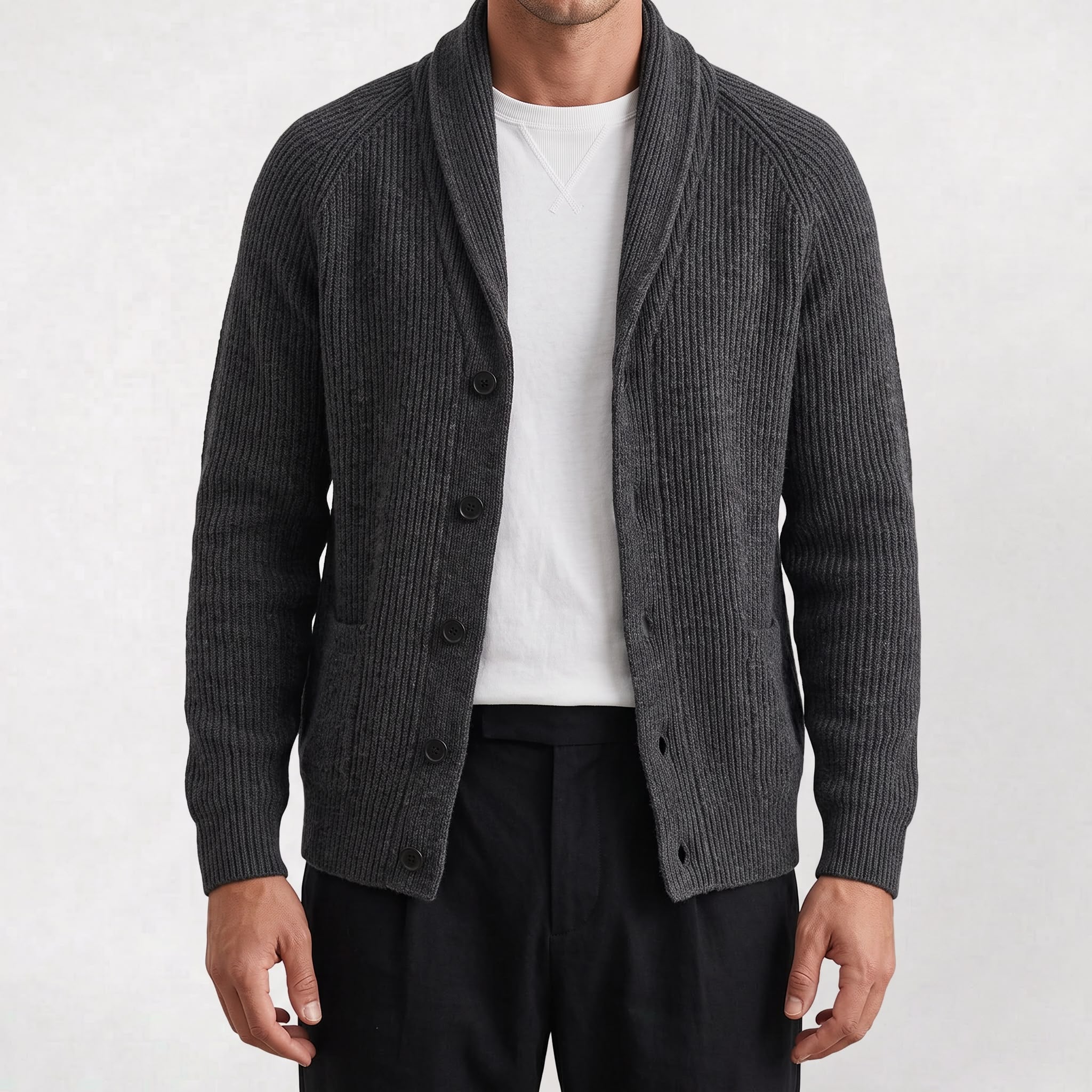 Gilet Épais à Boutons pour Homme pour l’Automne et l’Hiver