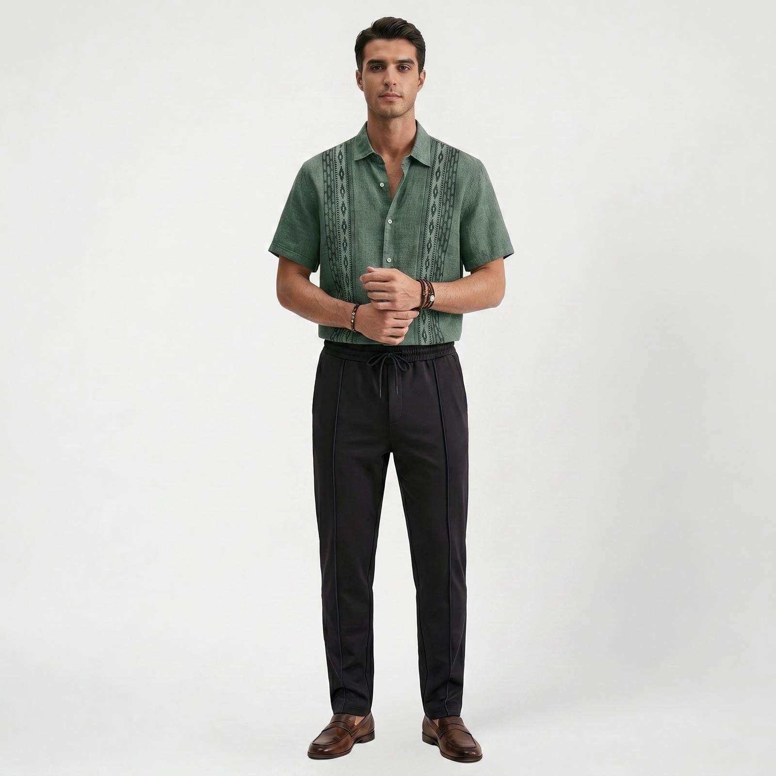Pantalon décontracté homme coupe slim stretch confort au quotidien