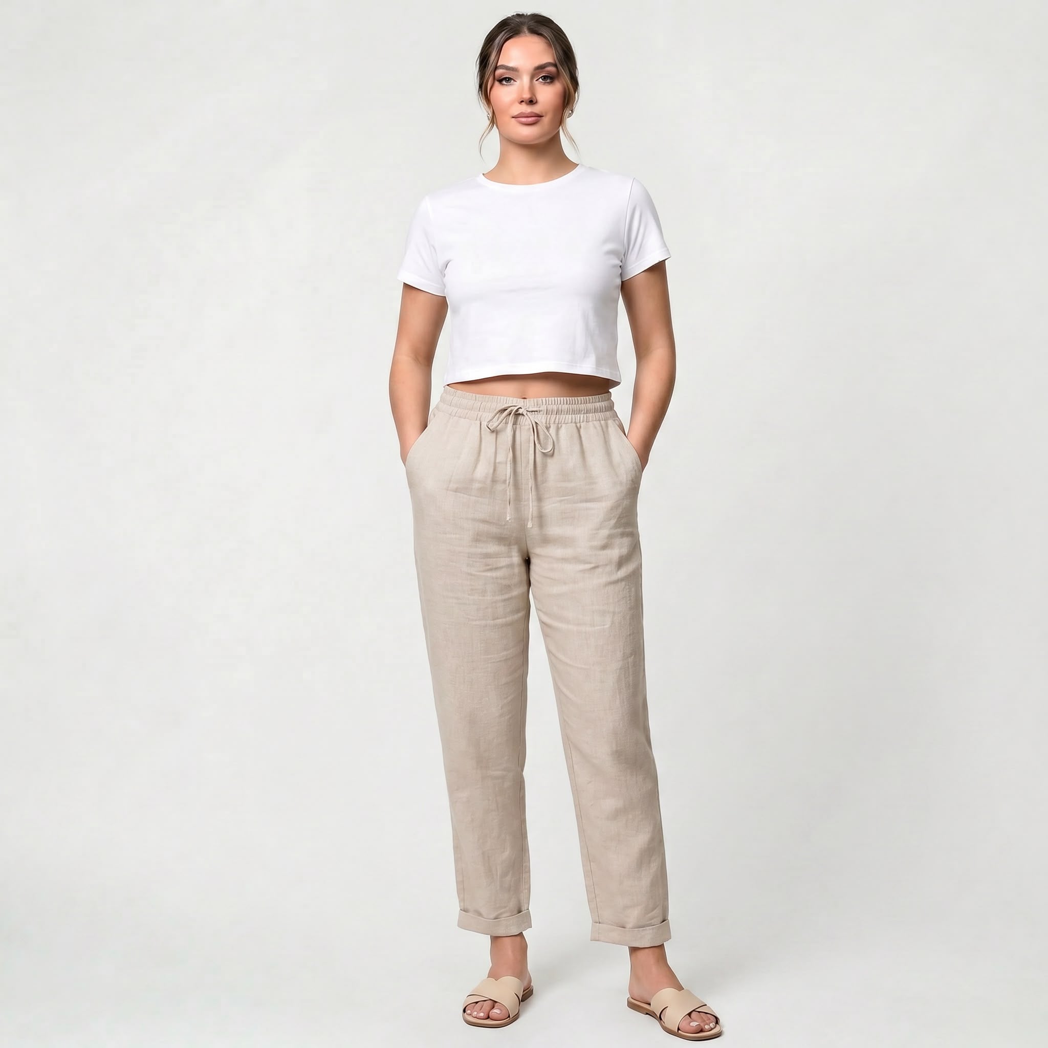 Pantalon d’été décontracté élégant femmes – léger, respirant, confortable