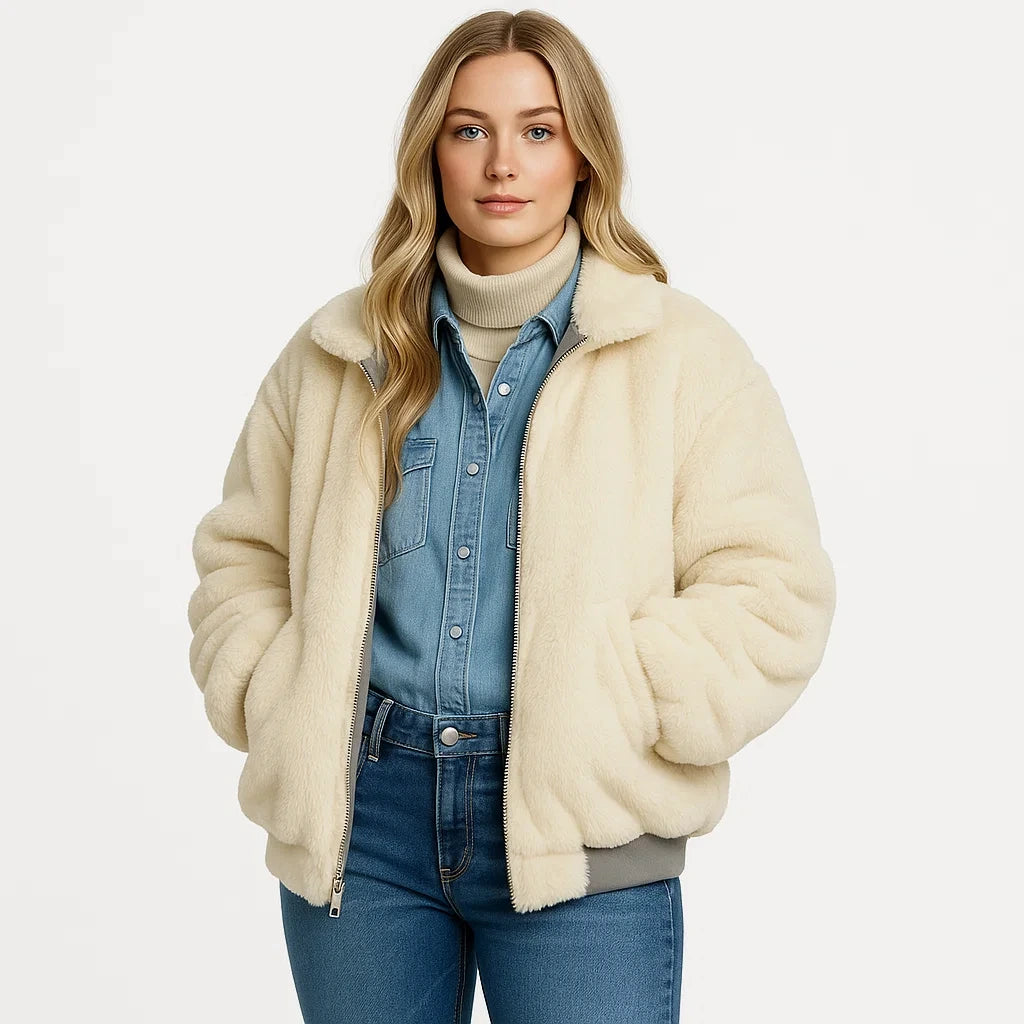 Veste d'hiver femme confort douillet oversized