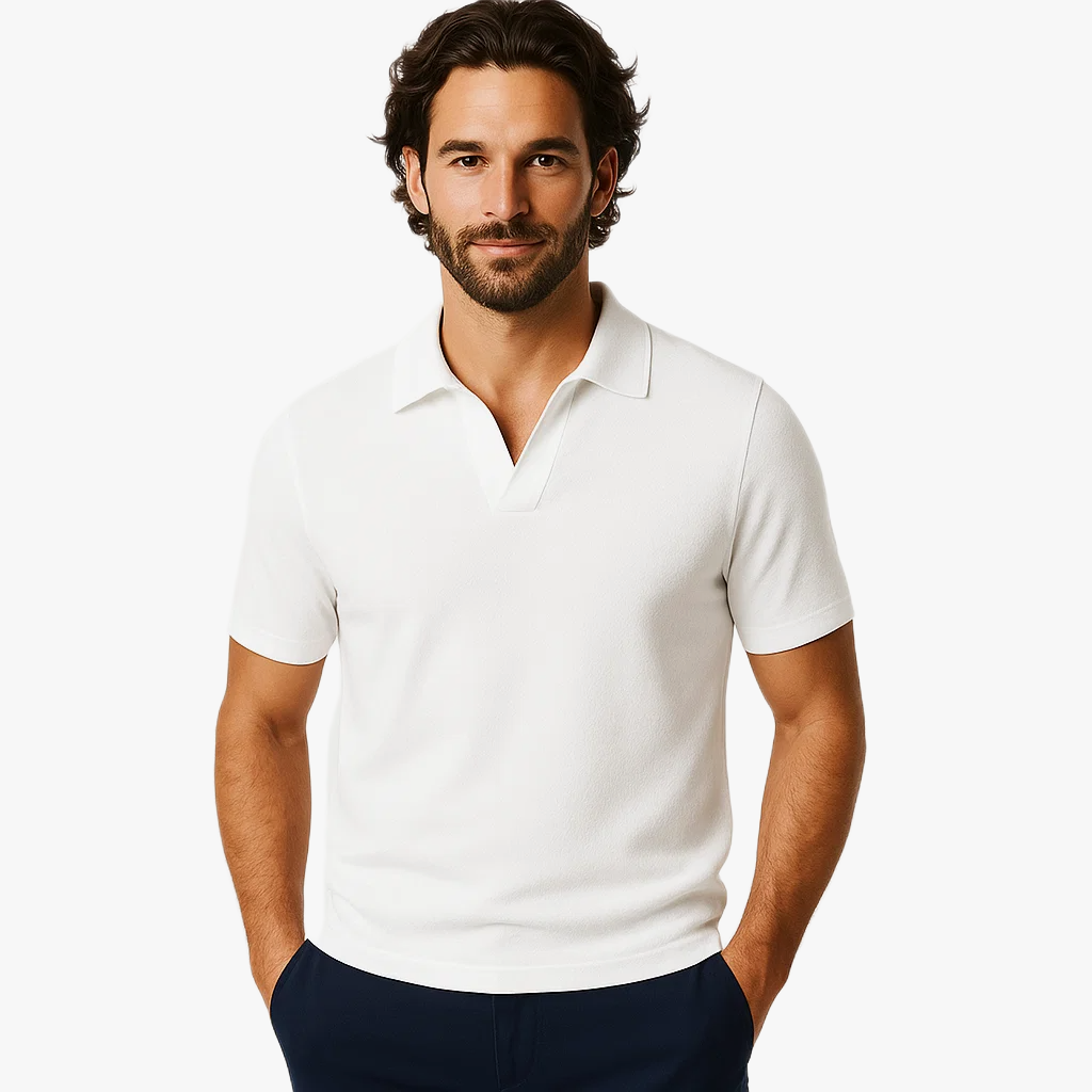 Polo d'été élégant pour homme à manches courtes