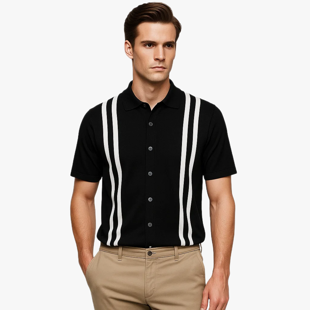Polo été homme à rayures tendance