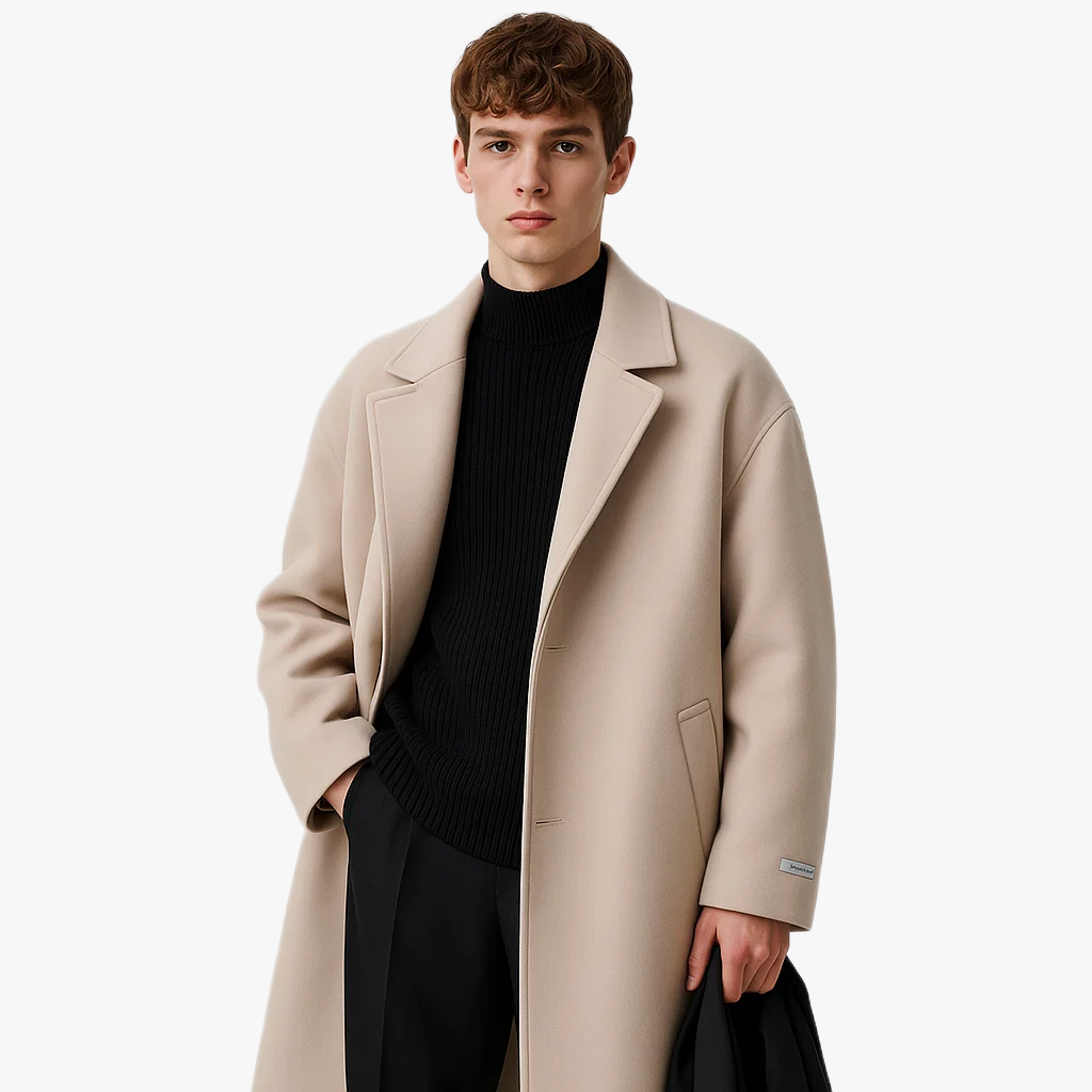 Manteau en laine élégant pour homme