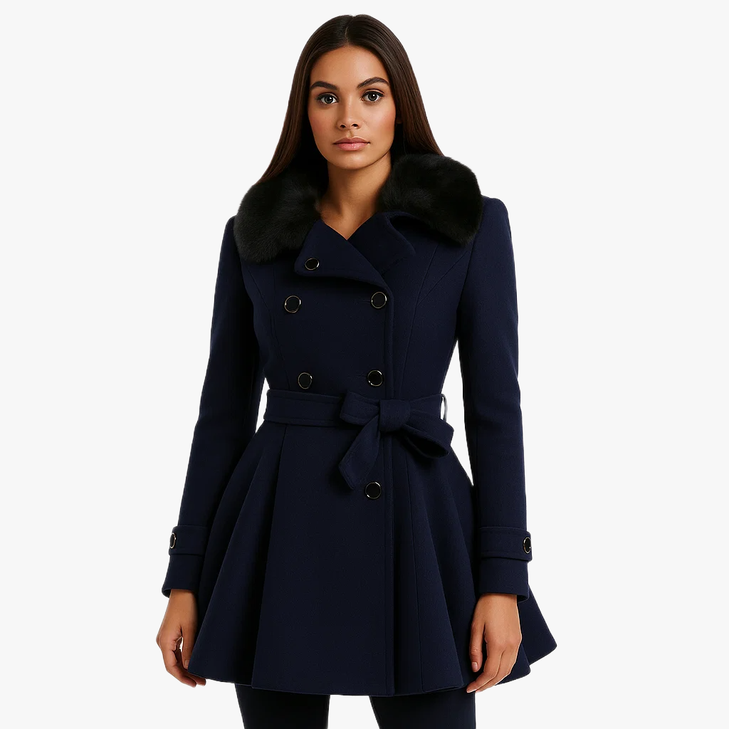 Manteau d'hiver en laine chic et élégant