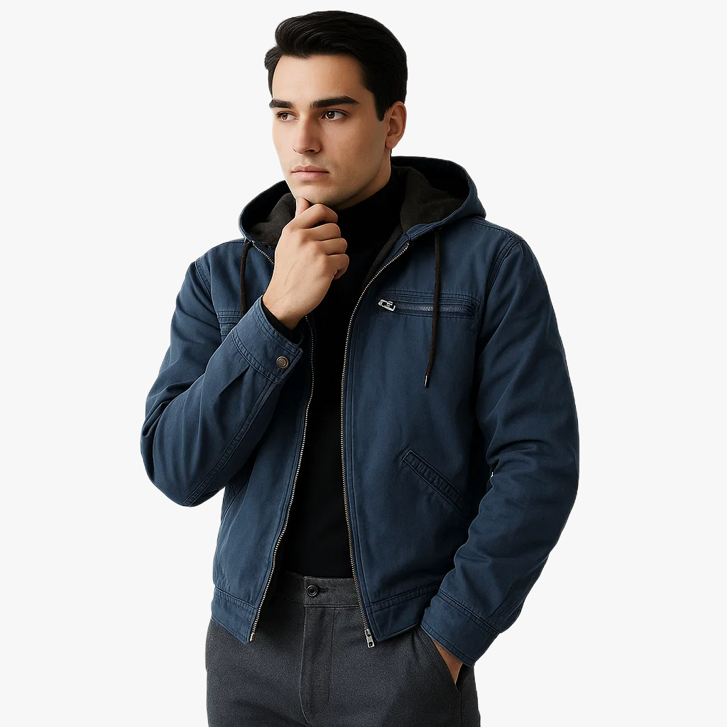 Veste d'hiver avec capuche confortable