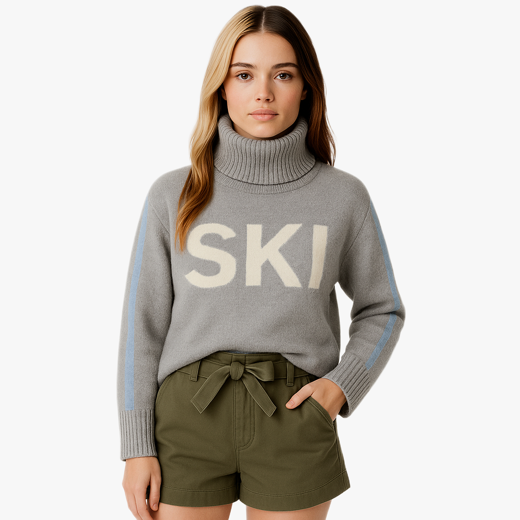 Pull en maille à col roulé tendance hiver