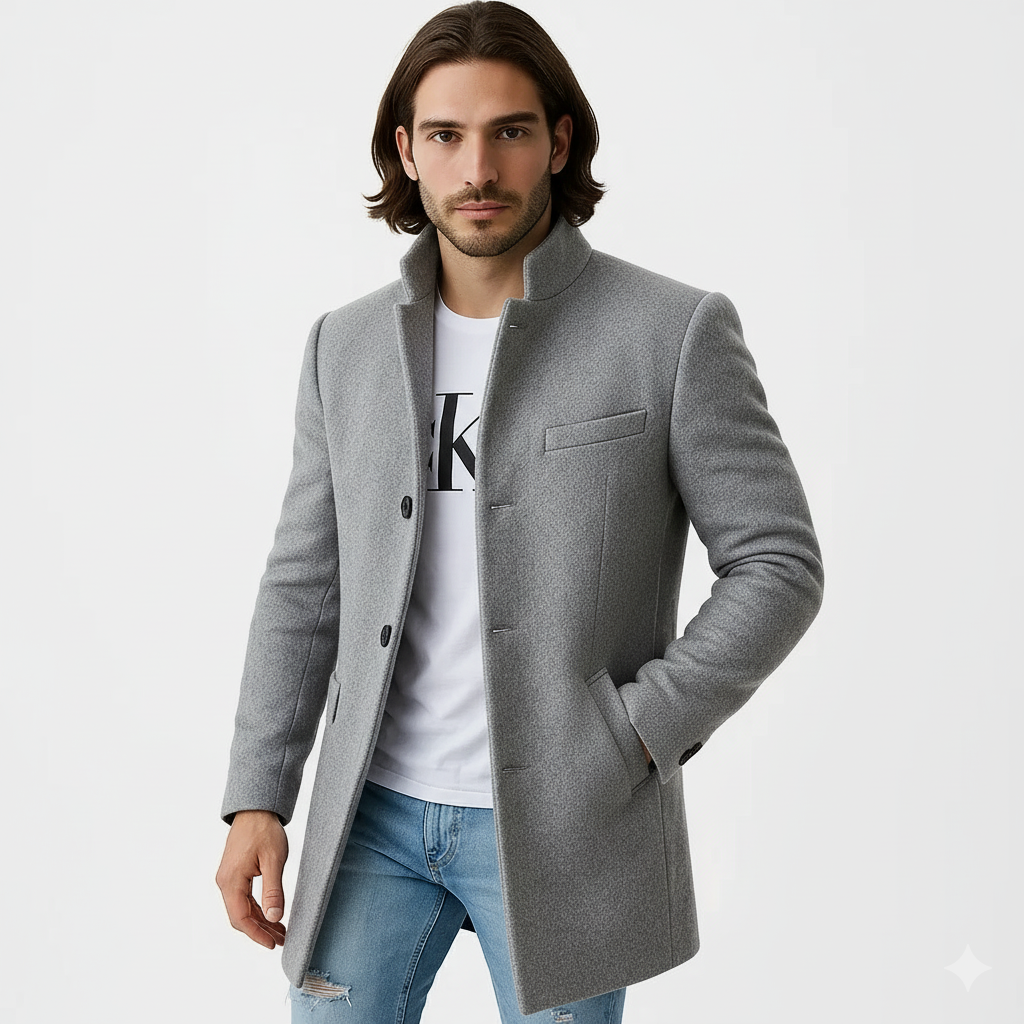 Manteau long élégant pour homme hiver