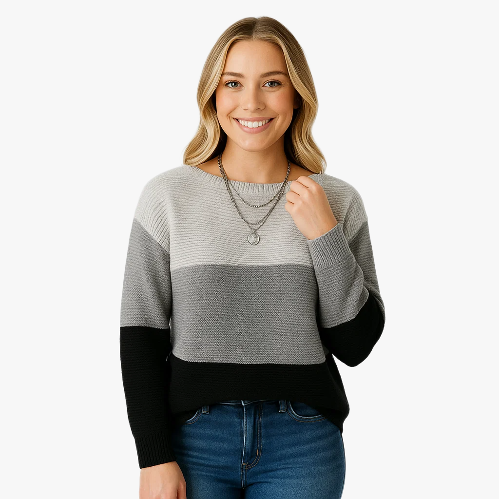 Pull en tricot féminin décontracté élégant