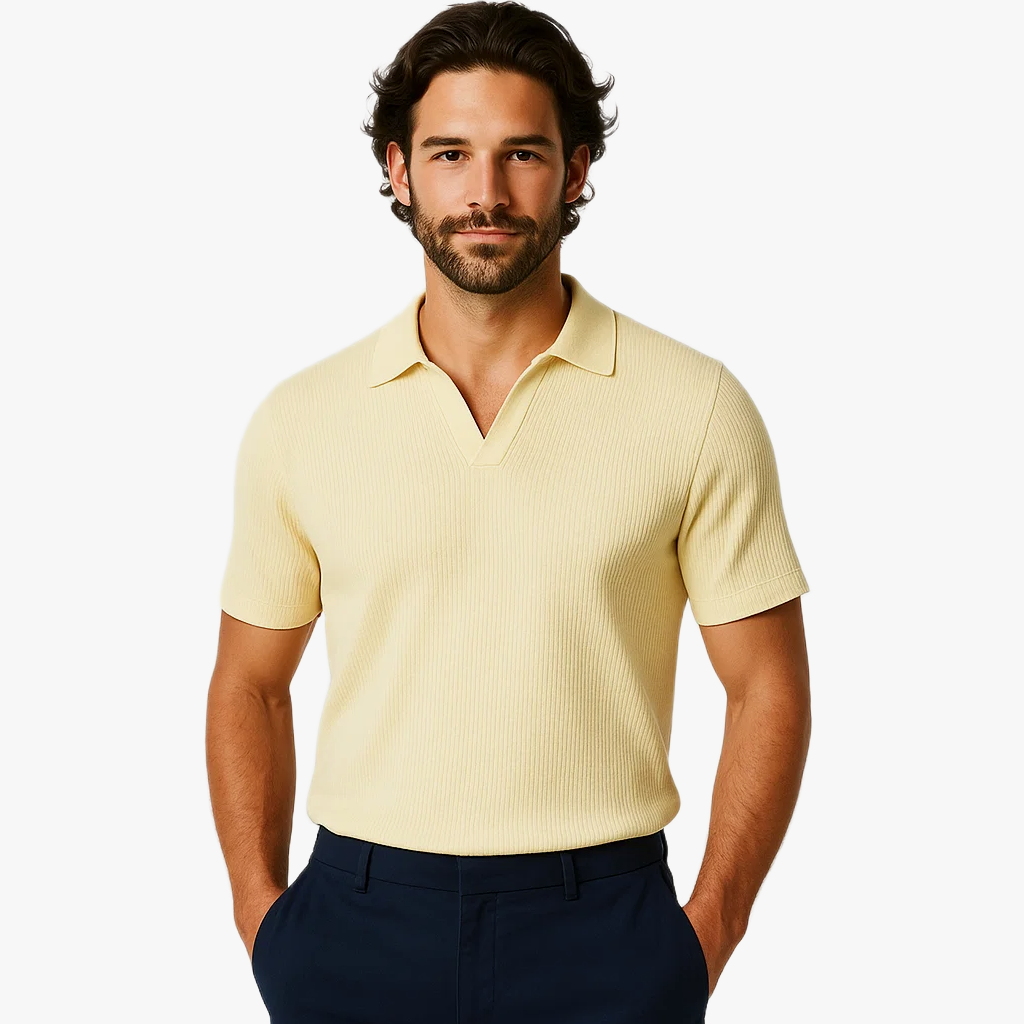 Polo d'été élégant pour homme à manches courtes