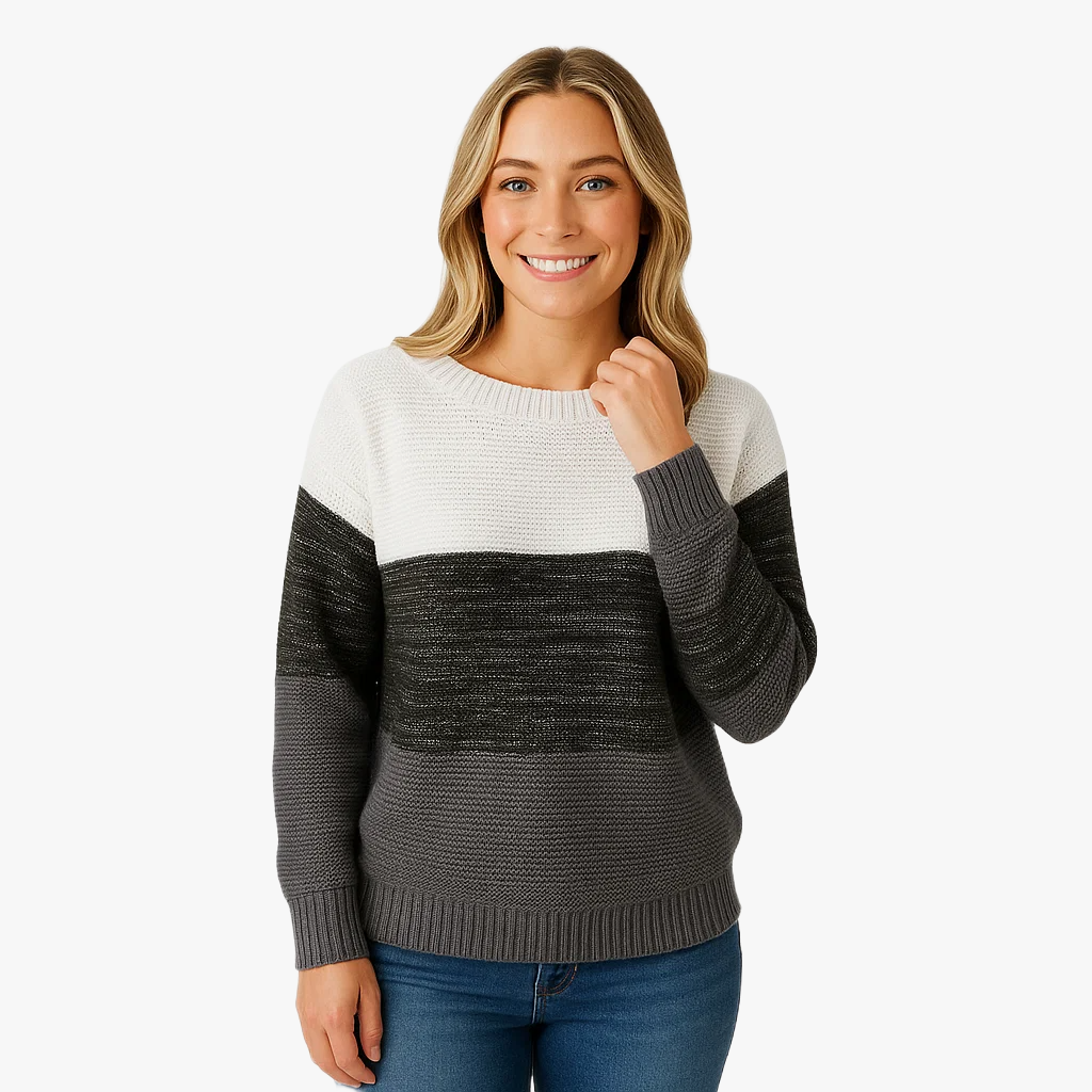 Pull en tricot féminin décontracté élégant
