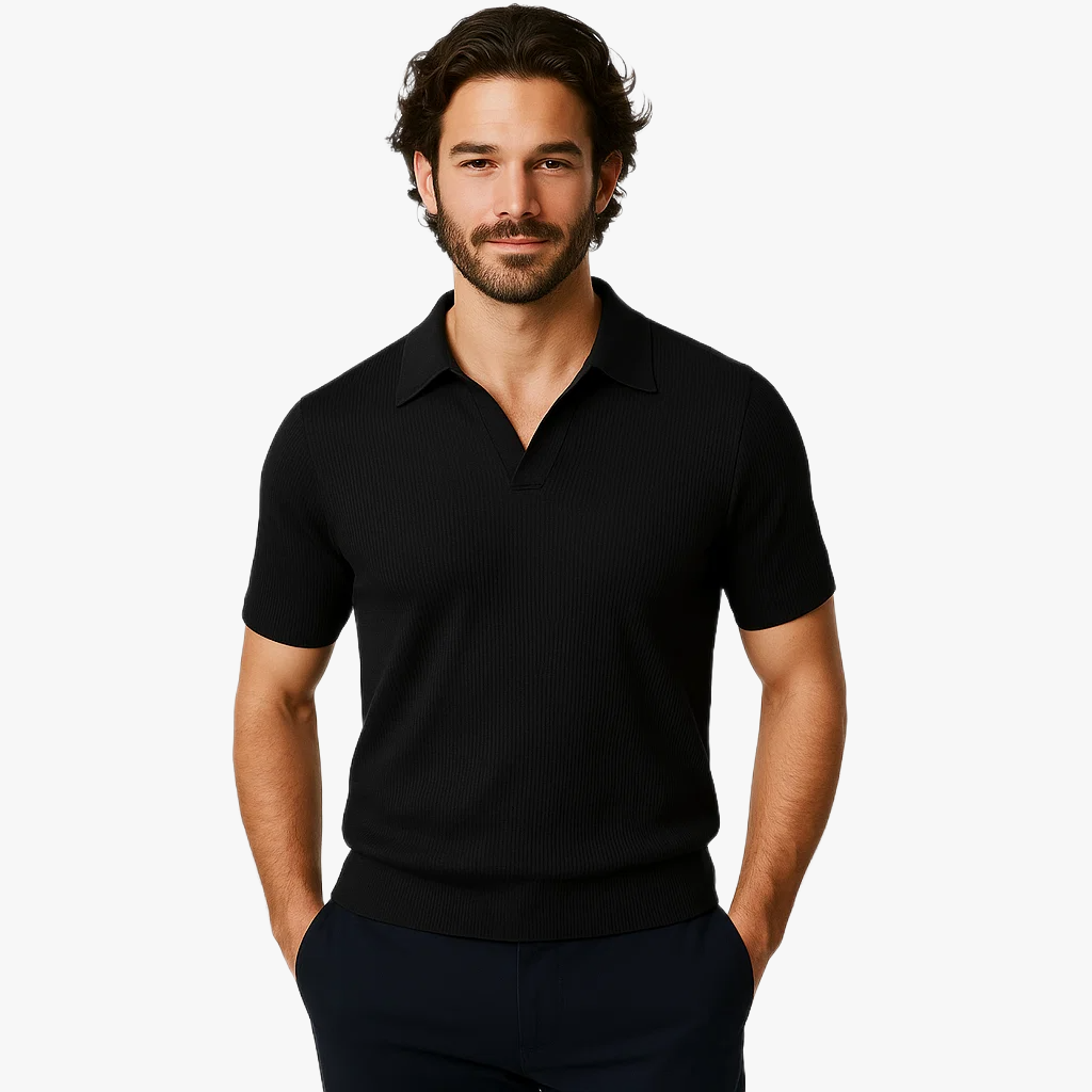 Polo d'été élégant pour homme à manches courtes