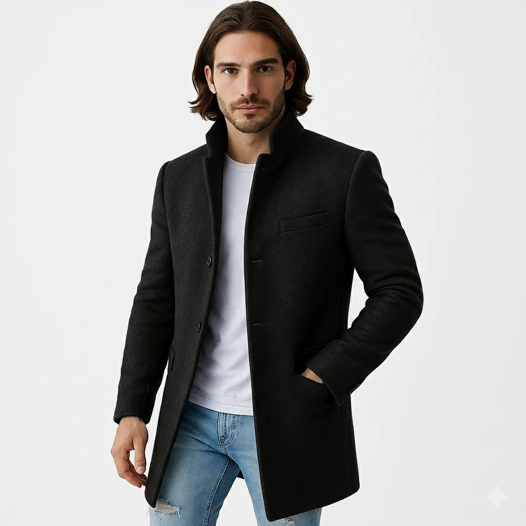 Manteau long élégant pour homme hiver