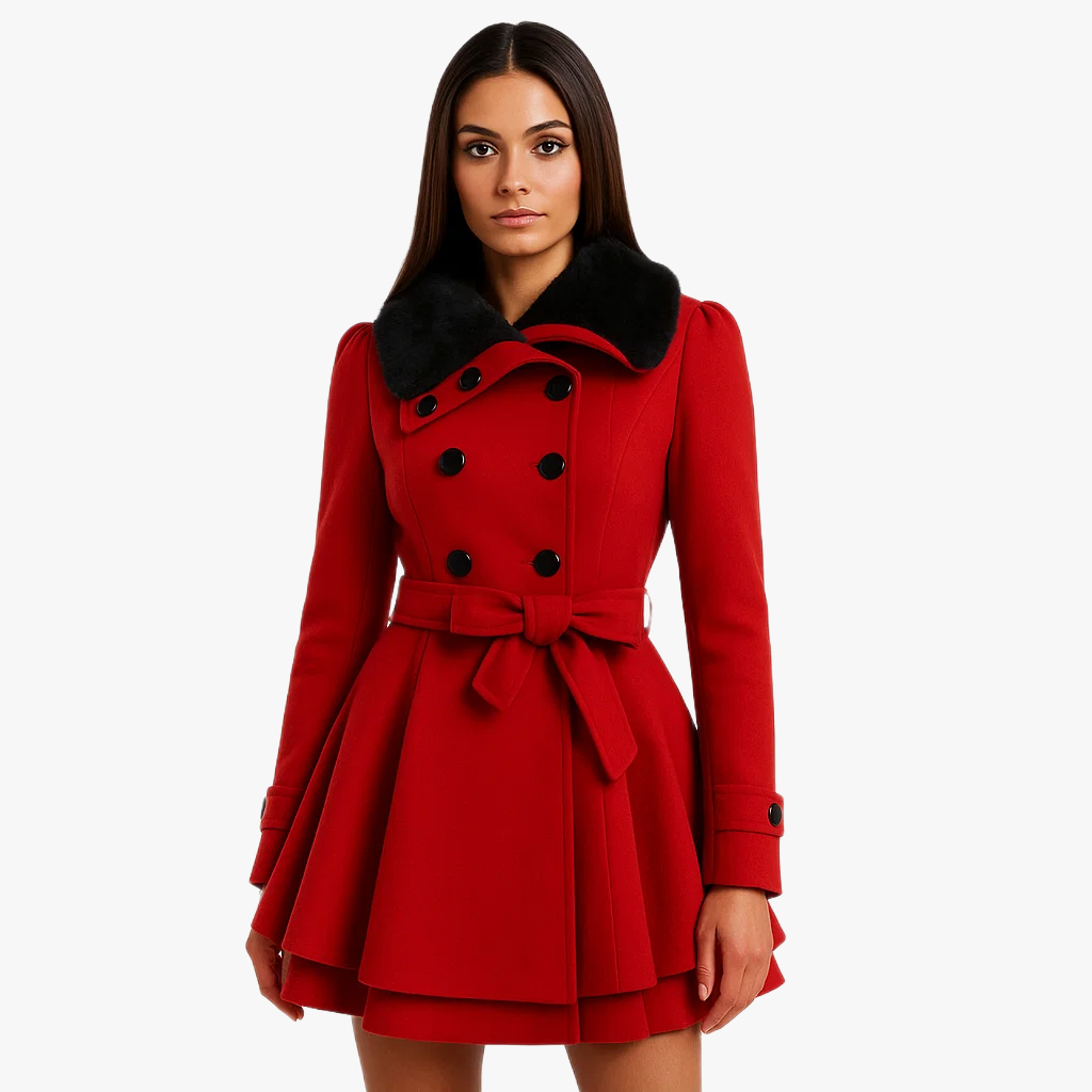 Manteau d'hiver en laine chic et élégant