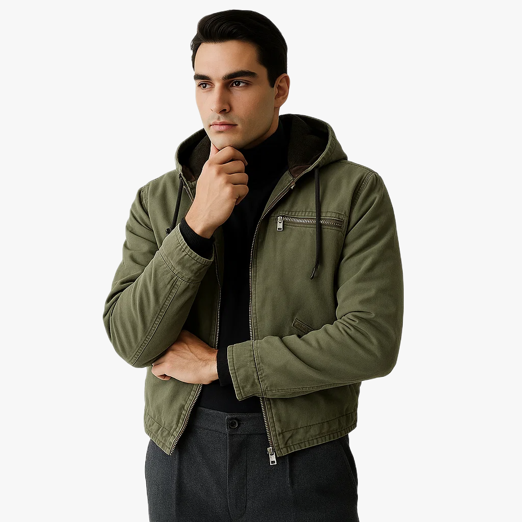 Veste d'hiver avec capuche confortable