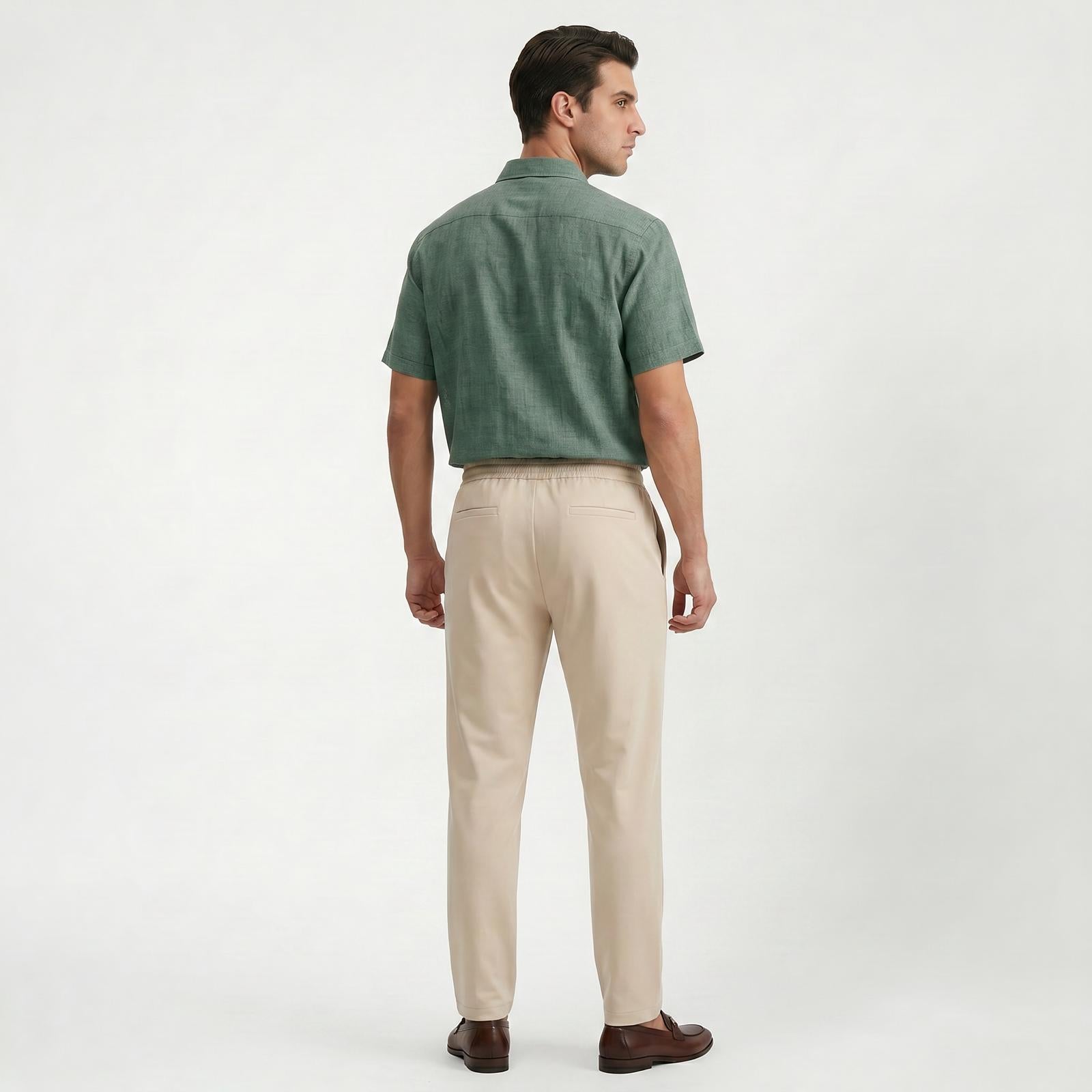 Pantalon décontracté homme coupe slim stretch confort au quotidien