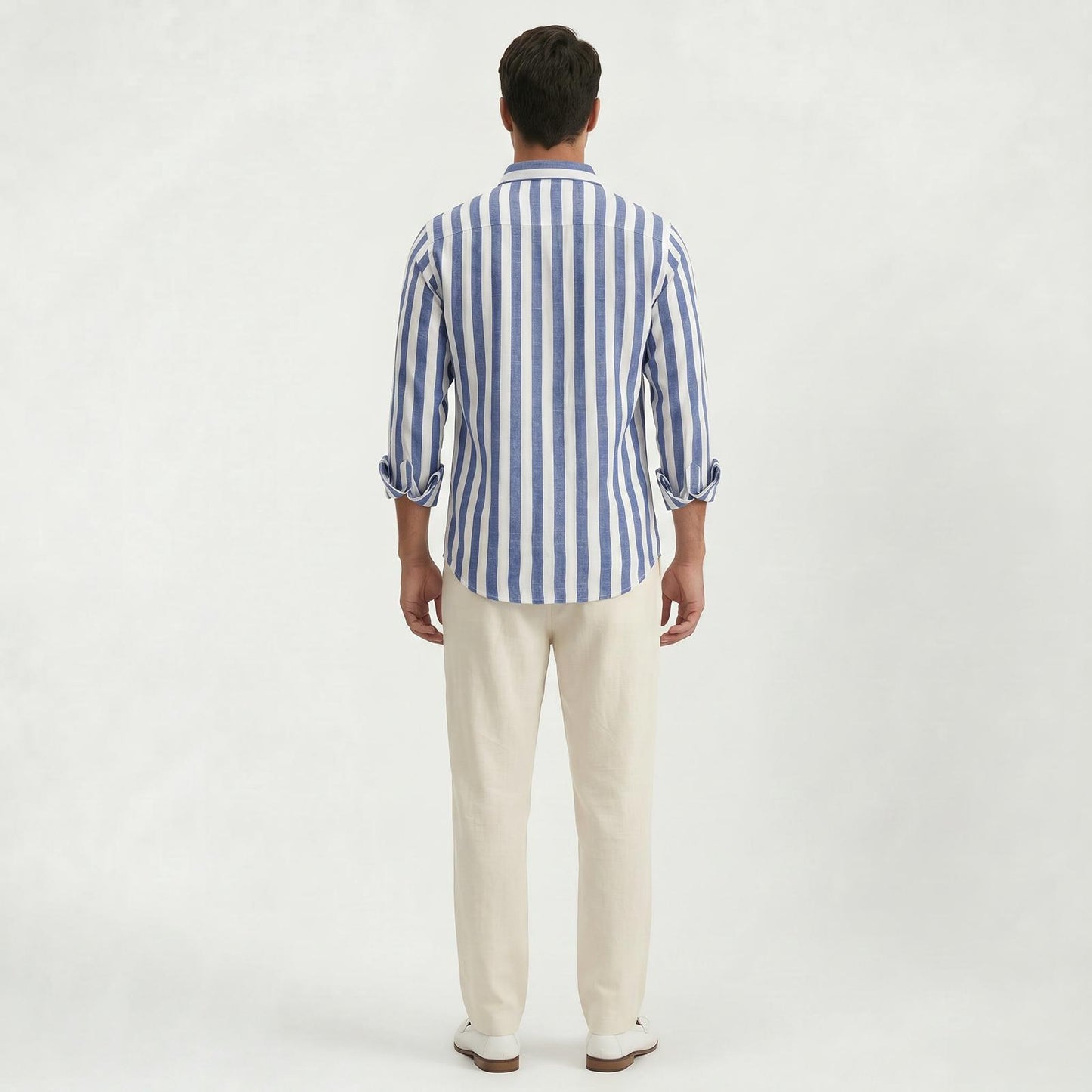 Chemise homme rayée coupe slim au style intemporel