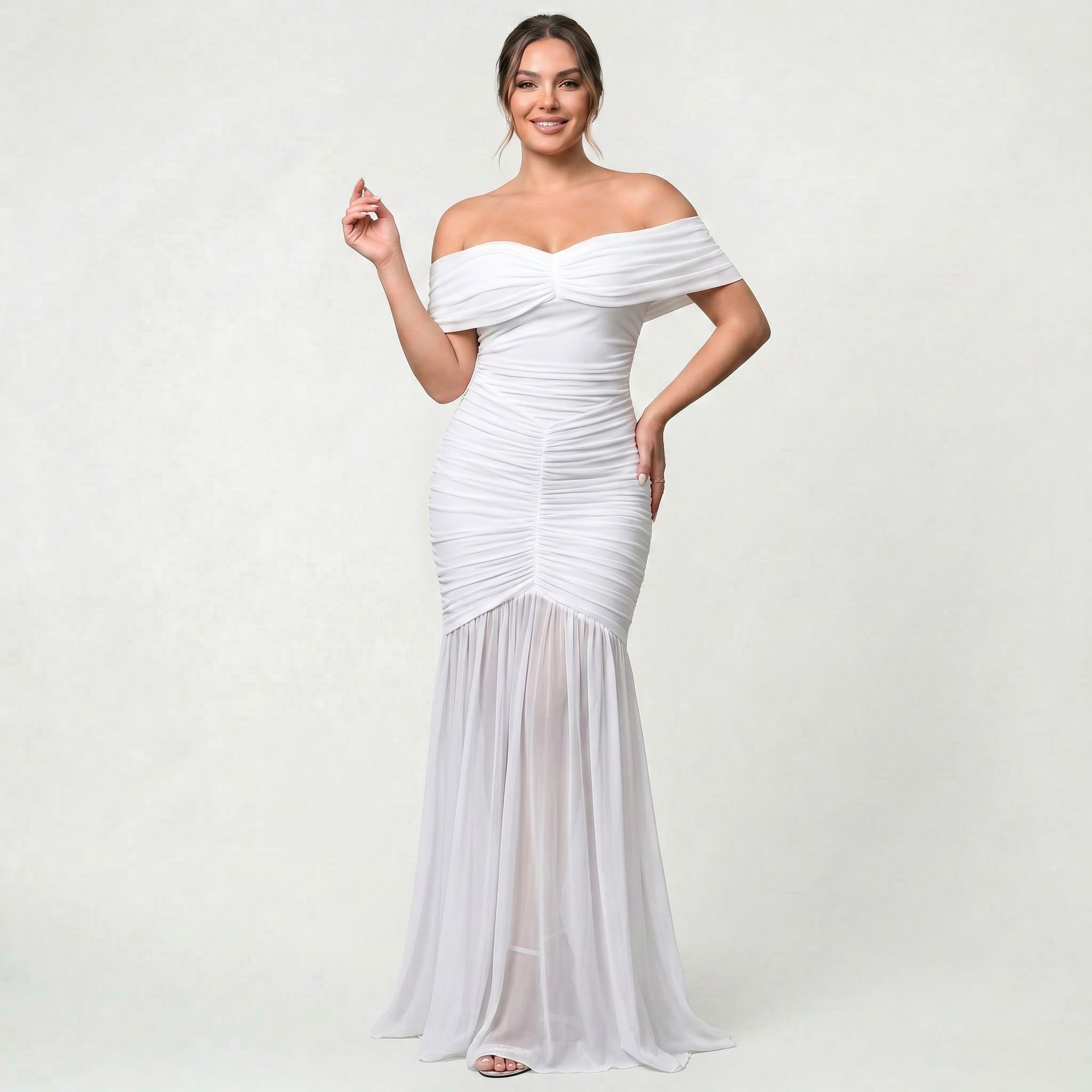Robe Maxi Intemporelle pour Femme à Taille Élégamment Ajustée