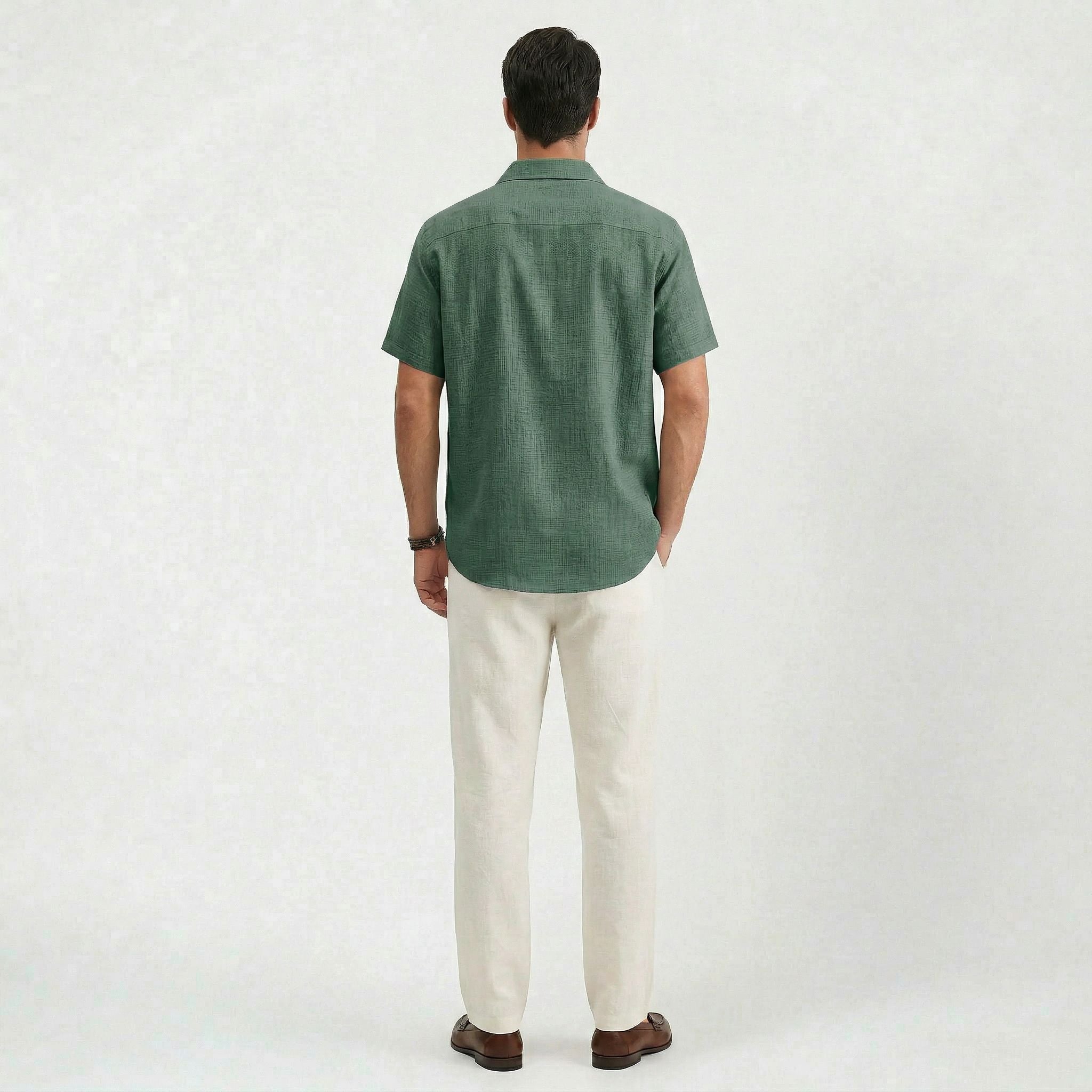 Chemise décontractée intemporelle pour homme, légère, coupe confortable et raffinée