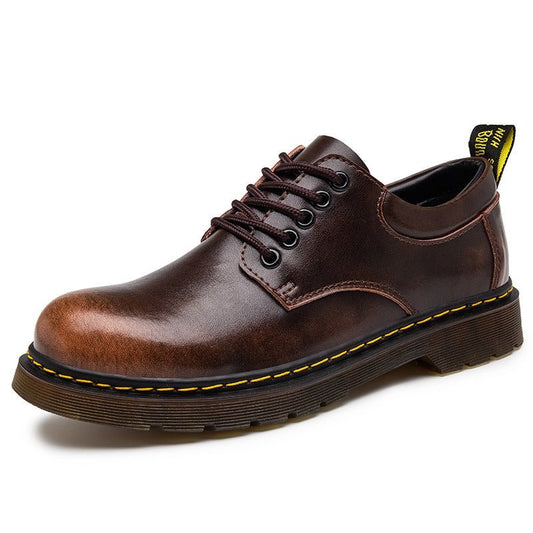Oxford Shoes Leather Lace-Up for Men