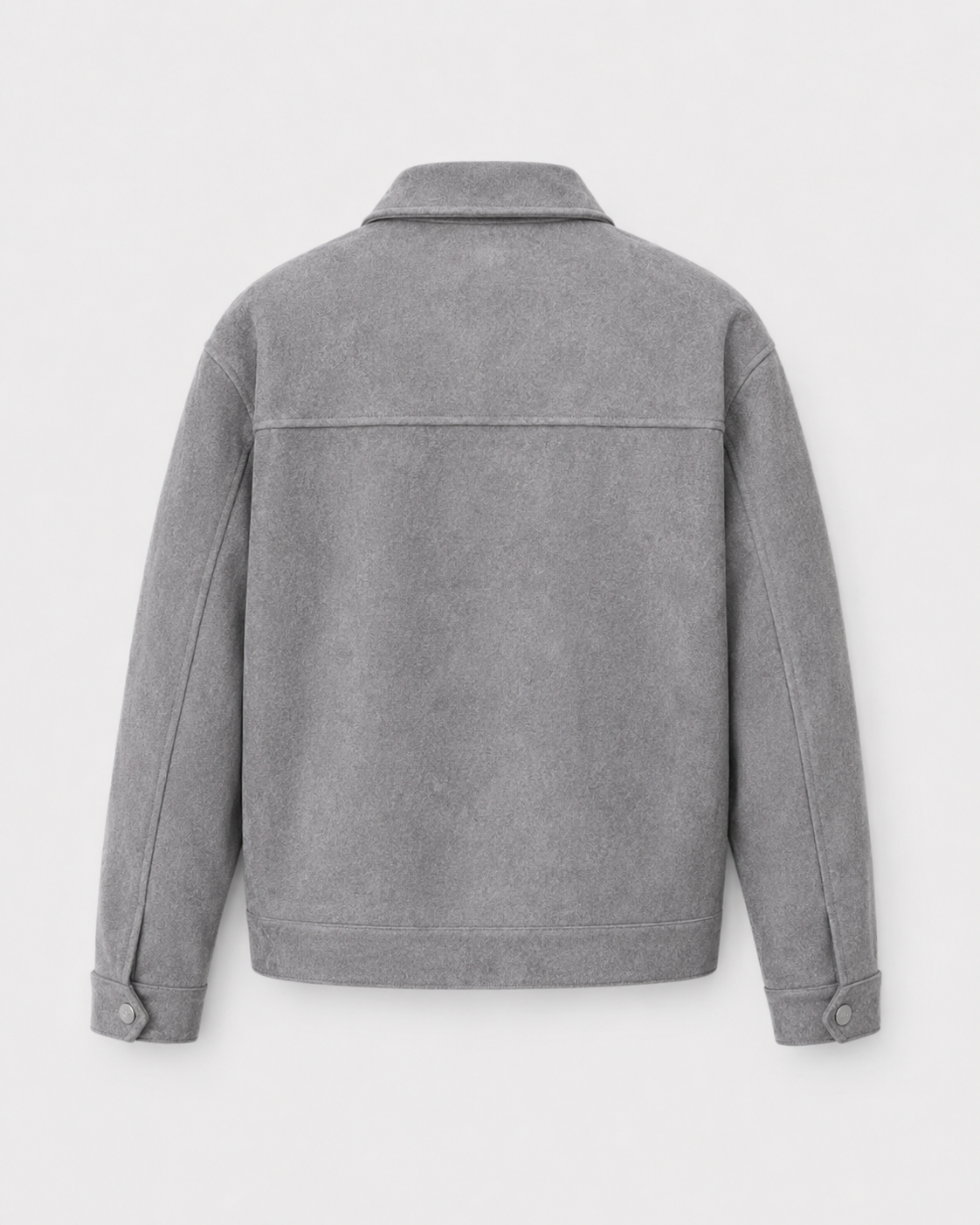 Men's Suede-Look Utility Zip Jacket