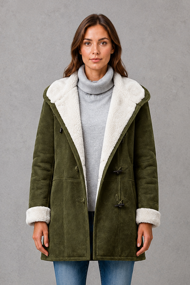 Women's Fleece-Lined Coat - Warm Everyday Winter Jacket