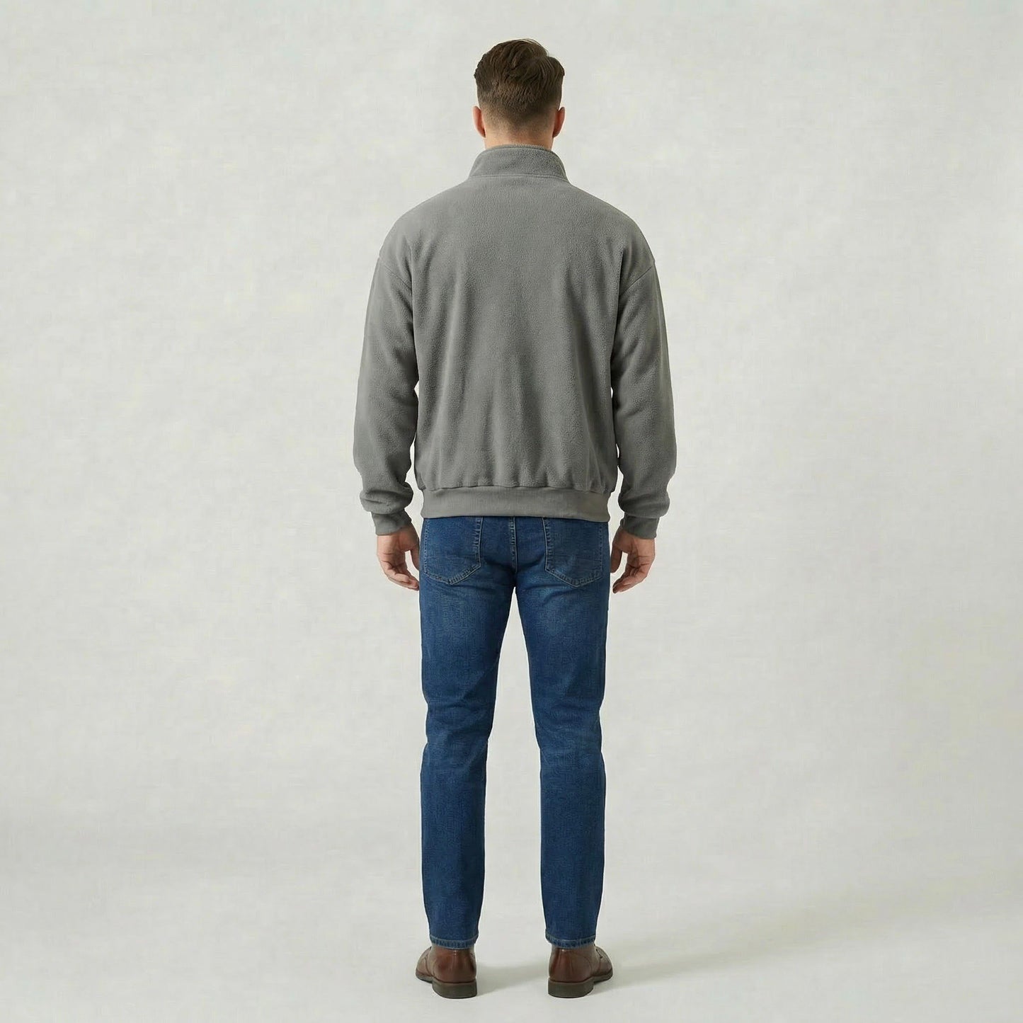 Pull Homme Classique à Manches Longues Coupe Décontractée Douce