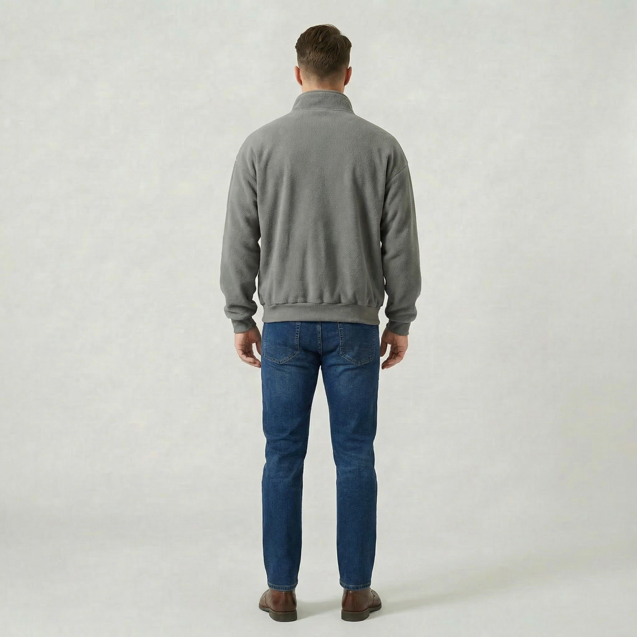 Pull Homme Classique à Manches Longues Coupe Décontractée Douce