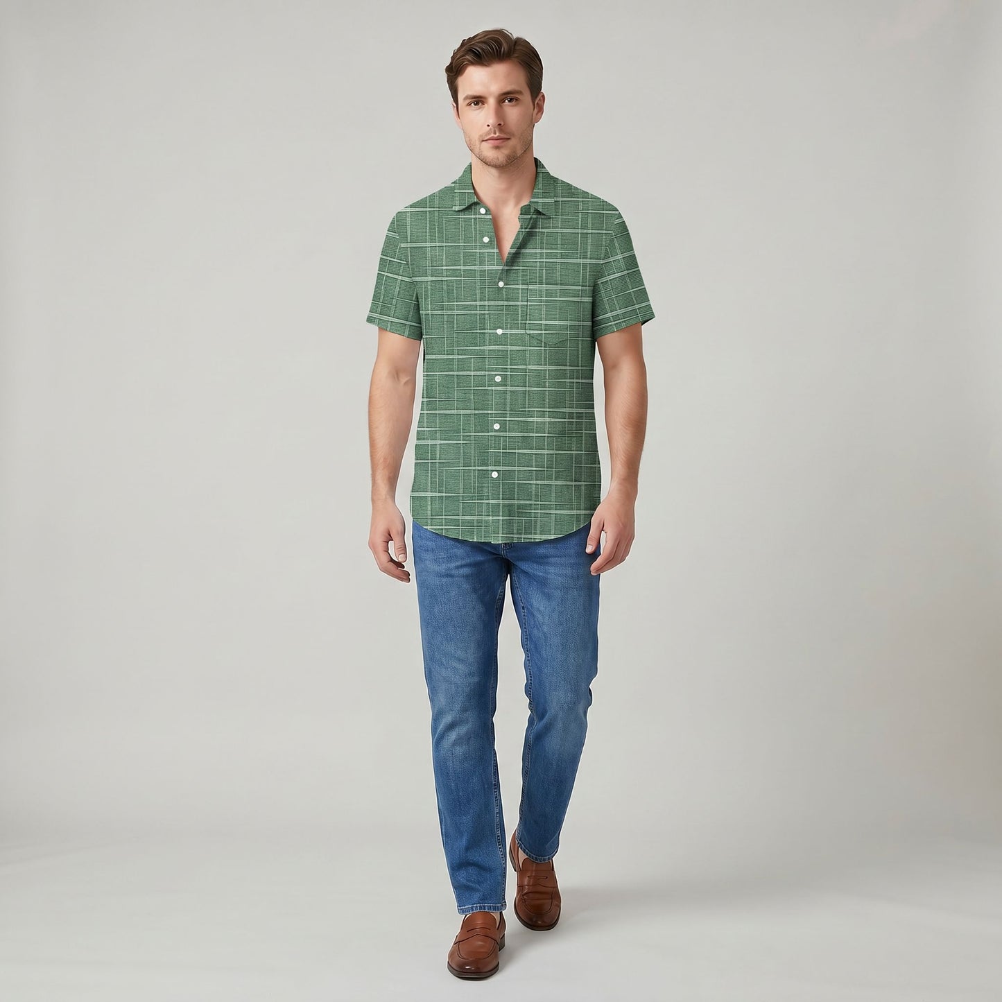Chemise Décontractée Coupe Ample pour Homme Légère au Quotidien