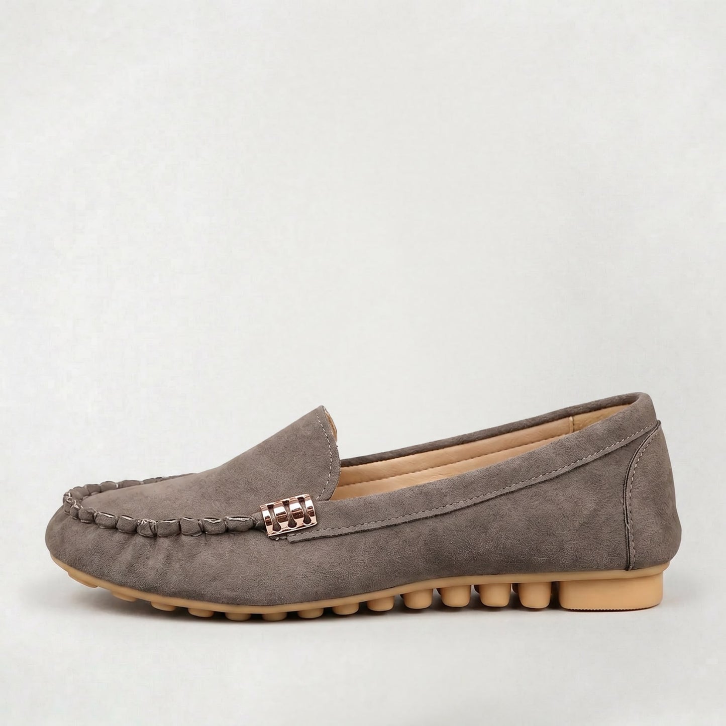 Chaussures plates décontractées pour femme à bout rond, confortables pour la marche