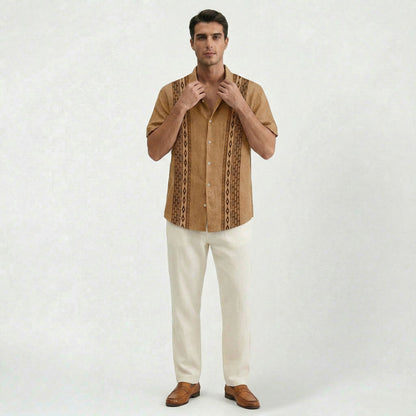 Chemise décontractée intemporelle pour homme, légère, coupe confortable et raffinée