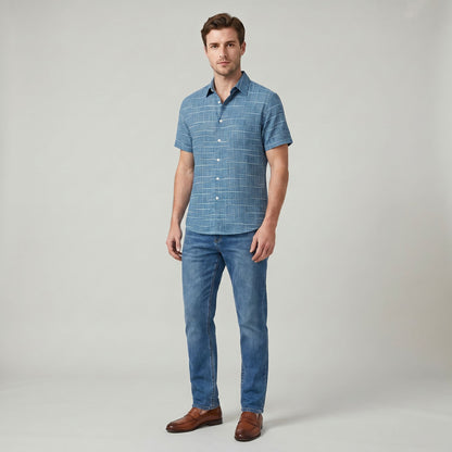 Chemise Décontractée Coupe Ample pour Homme Légère au Quotidien