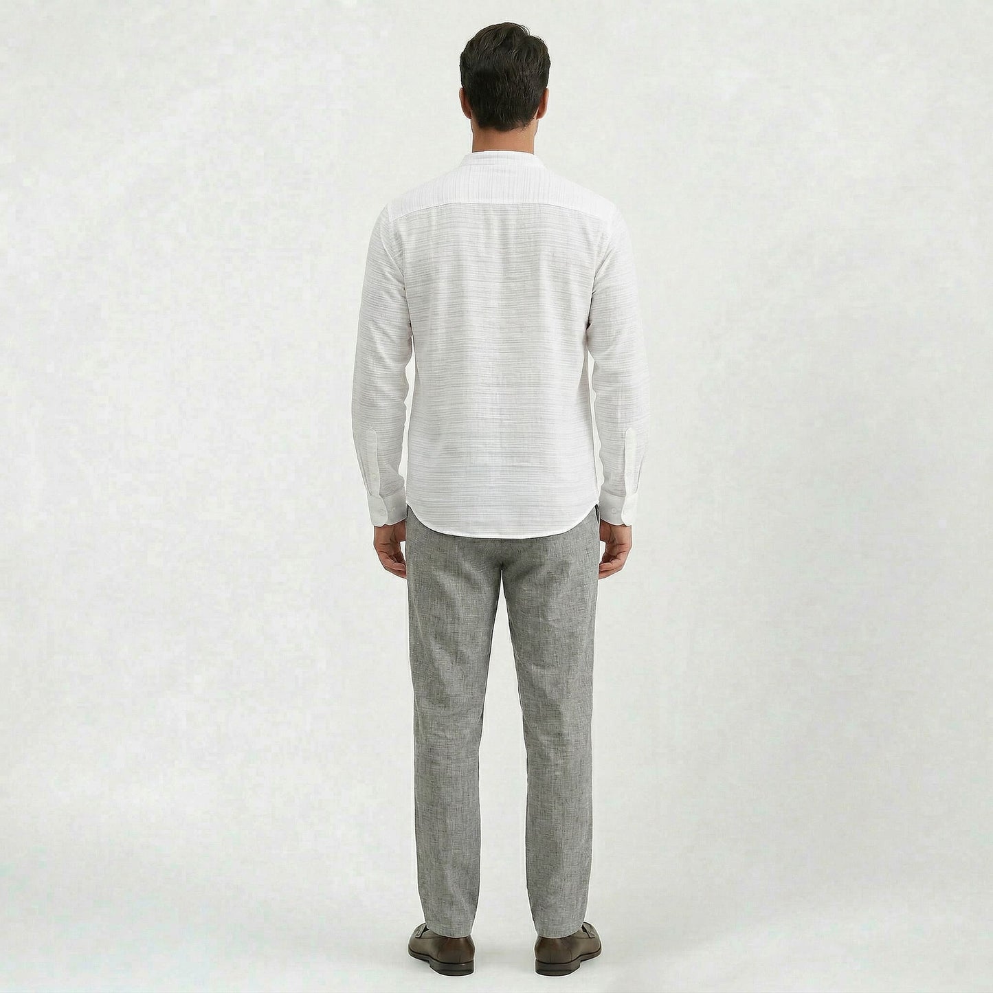 Chemise en lin homme coupe ample, style casual confortable