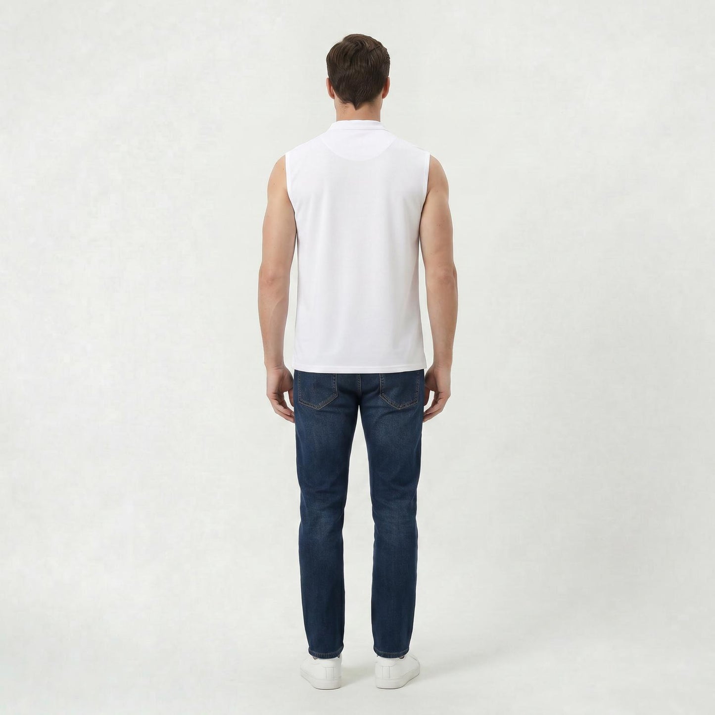 Débardeur Classique Sans Manches en Coton pour Homme Coupe Décontractée d’Été