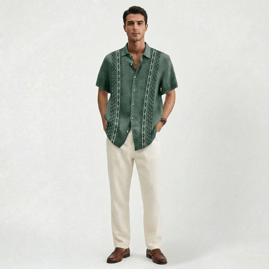 Chemise décontractée intemporelle pour homme, légère, coupe confortable et raffinée