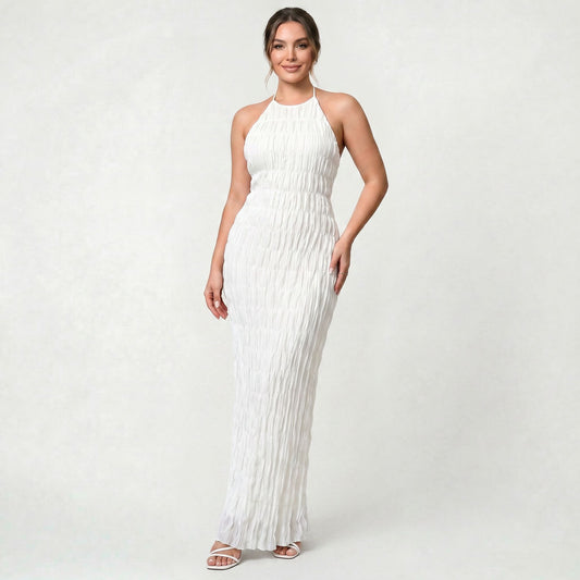 Robe Dos-Nu Respirante pour Femme en Maille Légère