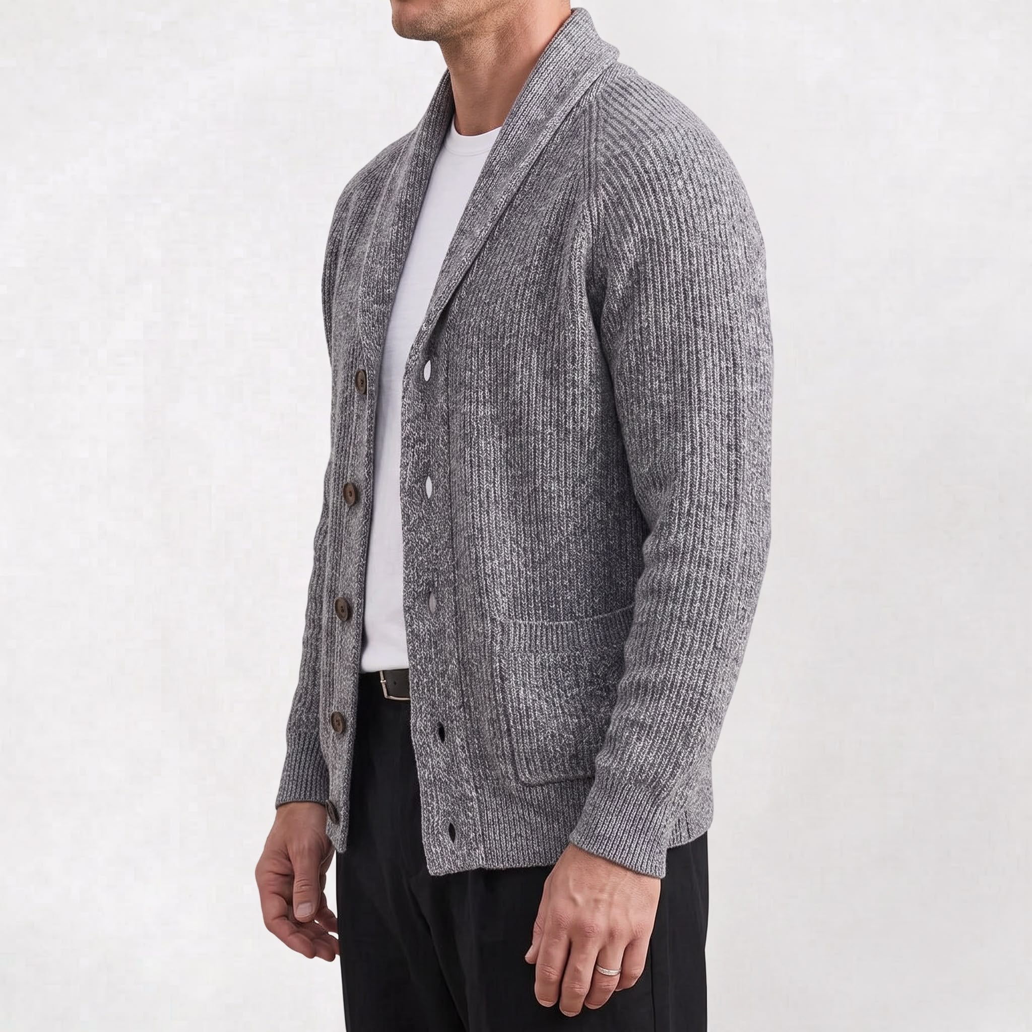 Gilet Épais à Boutons pour Homme pour l’Automne et l’Hiver