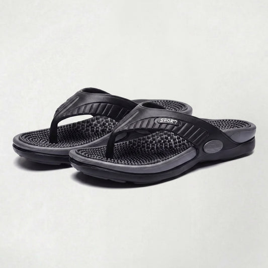 Tongs minimalistes classiques pour homme avec semelle amortissante raffinée