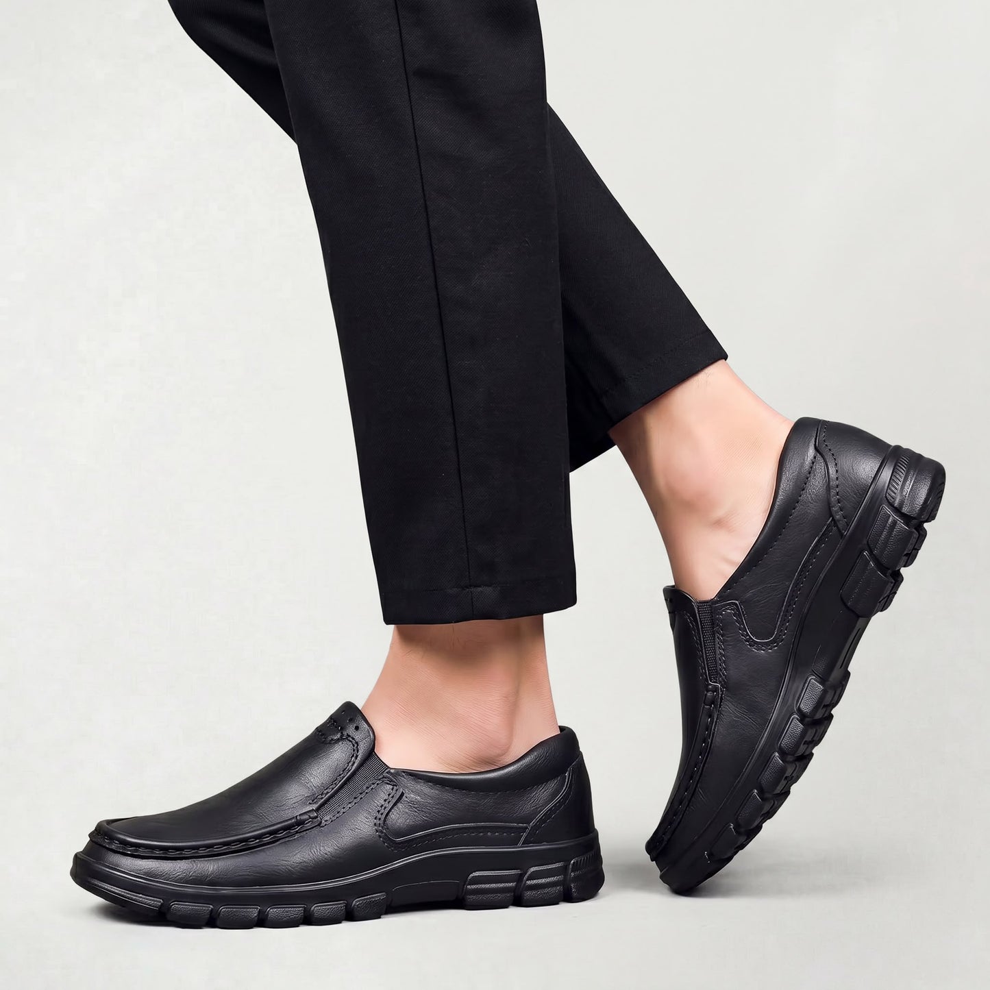 Chaussures décontractées classiques pour homme au style mi-montant élégant