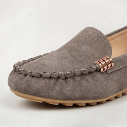 Chaussures plates décontractées pour femme à bout rond, confortables pour la marche