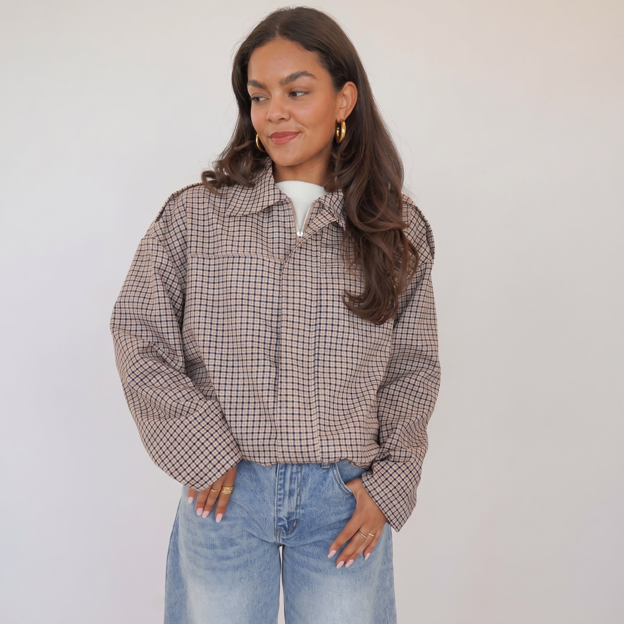 Veste décontractée décontractée au printemps à col rond pour femmes