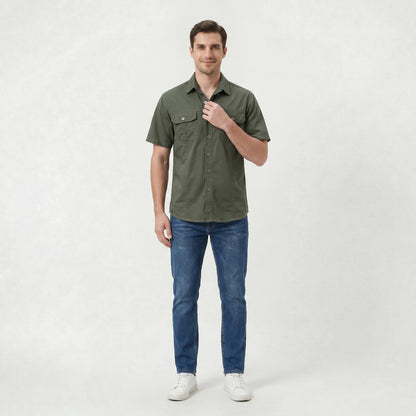 Chemise Workwear Légère Homme Coupe Ample pour un Usage Quotidien