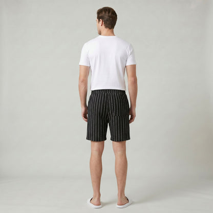 Short de Détente Rayé pour Homme Léger et Confortable au Quotidien