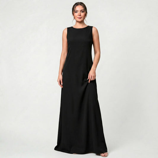 Robe midi coupe A à manches courtes pour femme, légère et décontractée