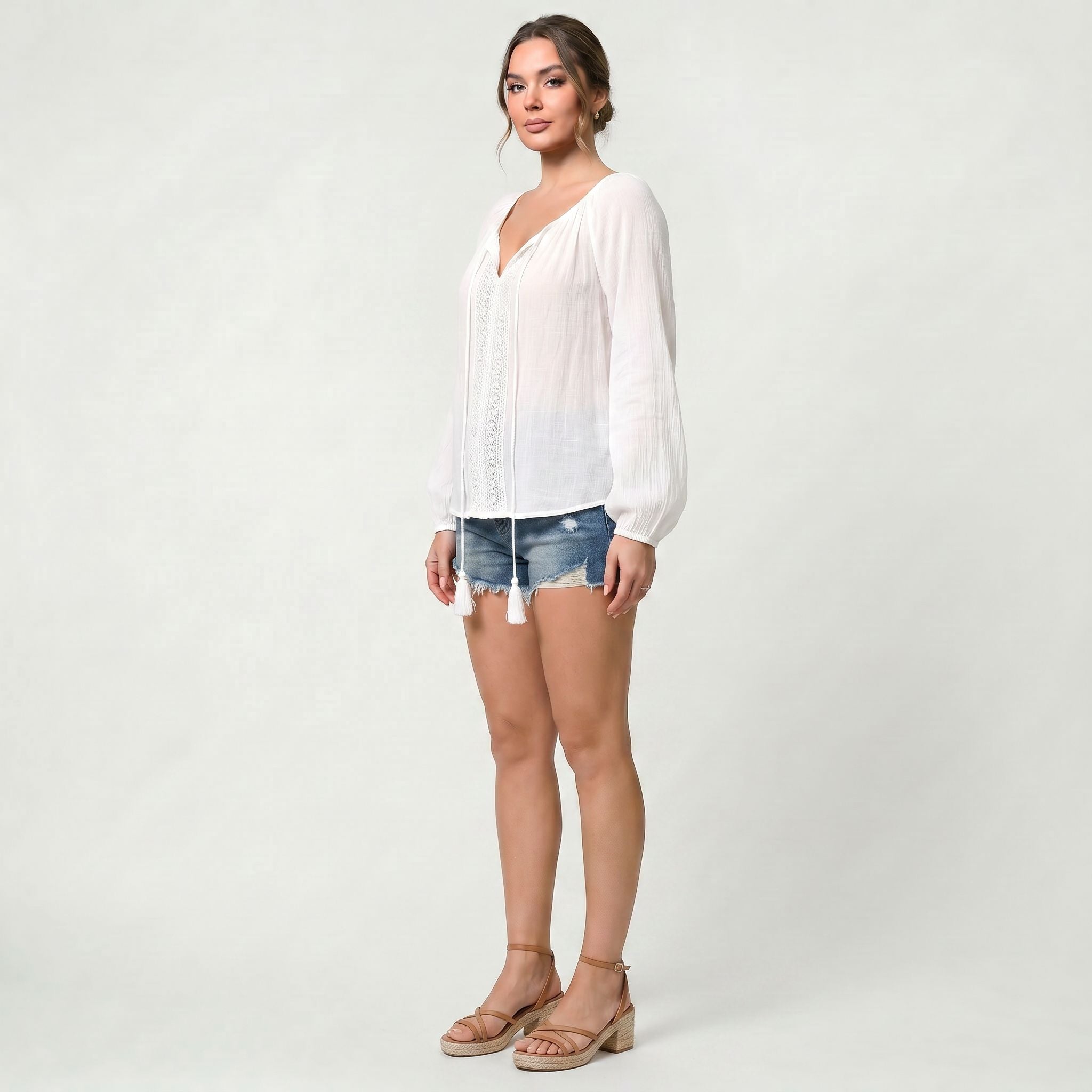 Chemisier Élégant Femme Léger et Ample pour l’Été et le Soleil