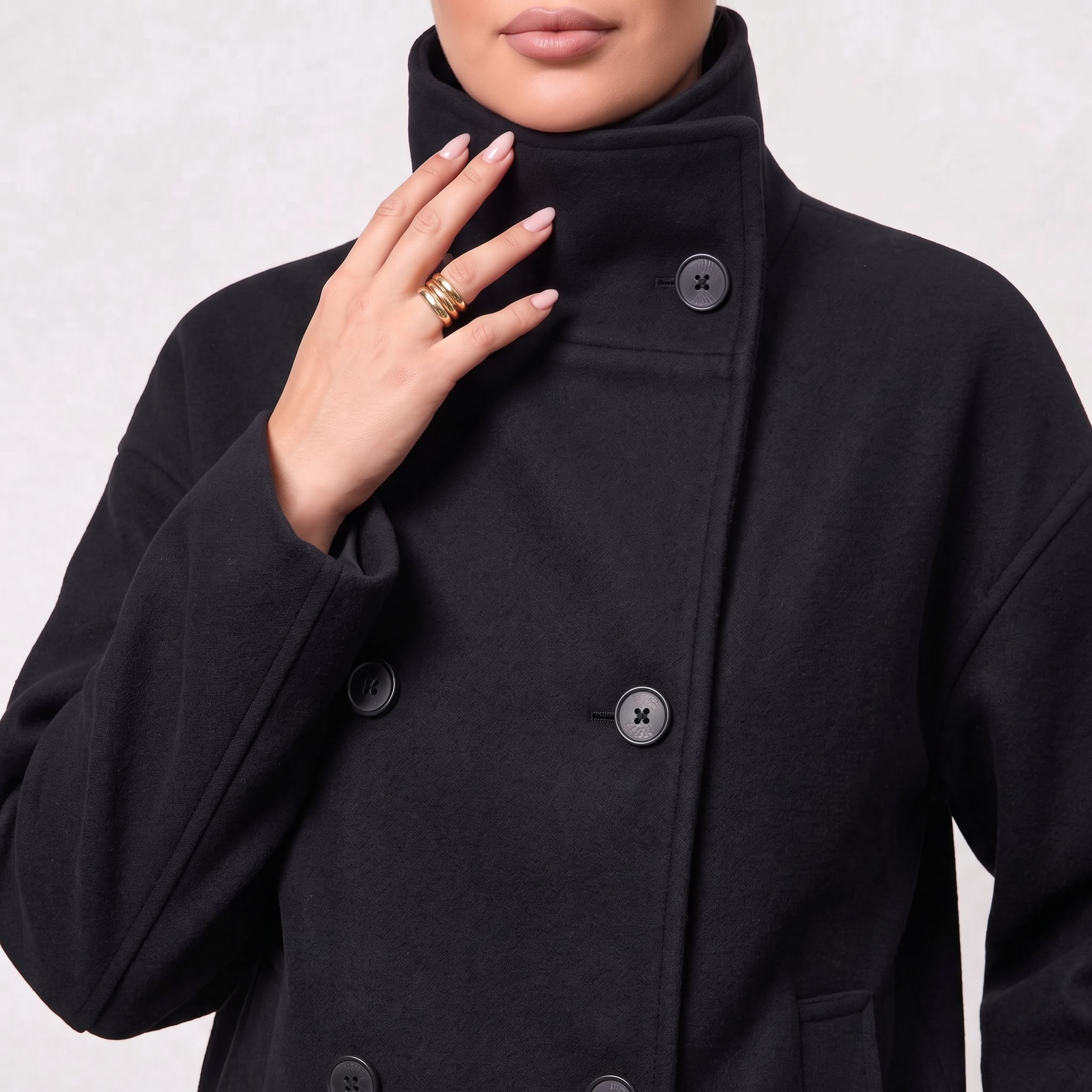 Manteau Long Élégant Classique pour le Travail et le Quotidien