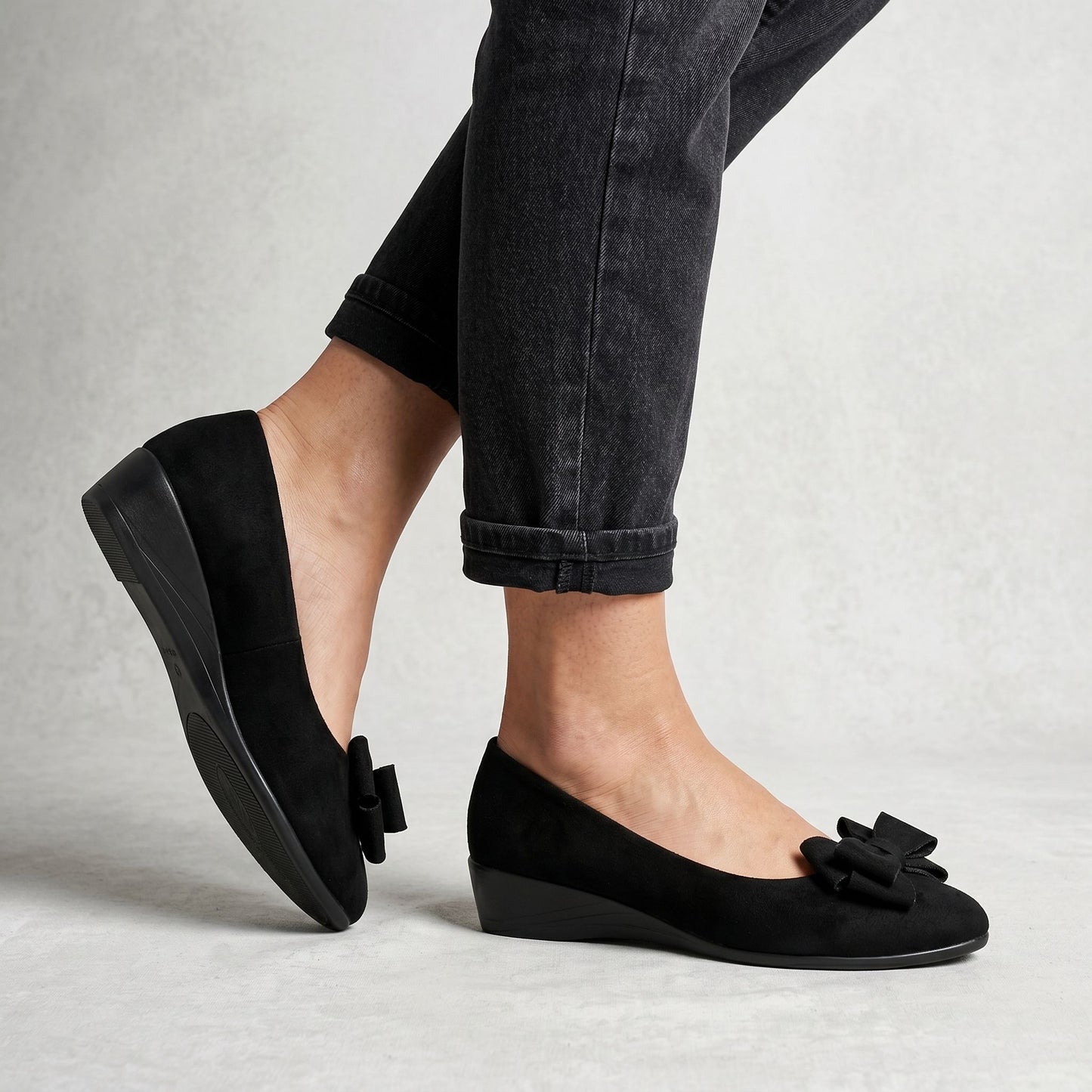 Mocassins Femme Classiques à Nœud Confortables à Enfiler